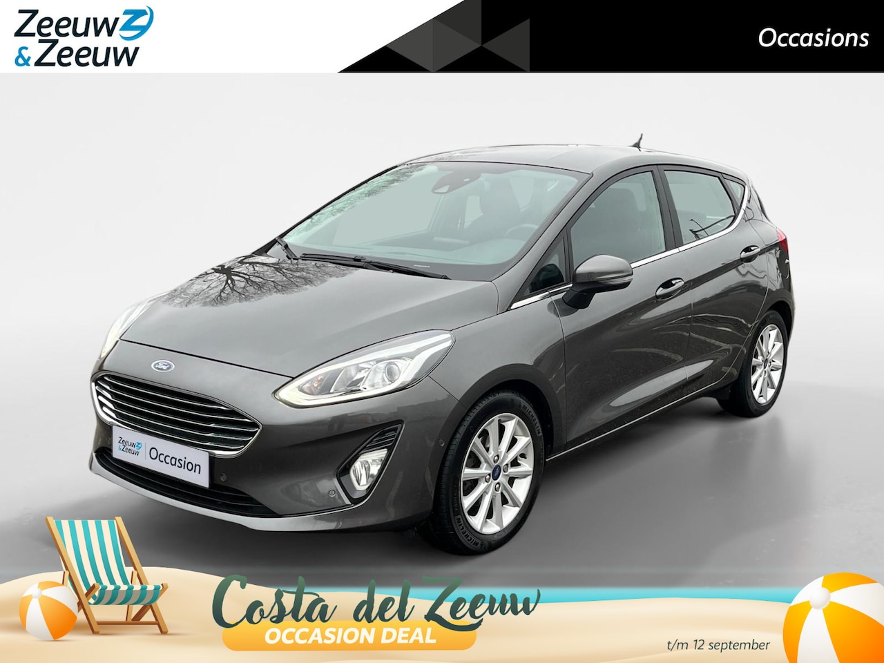 Ford Fiesta - 1.0 EcoBoost Titanium Automaat | NL auto | Dealer onderhouden | Trekhaak | Winter Pack | P - AutoWereld.nl