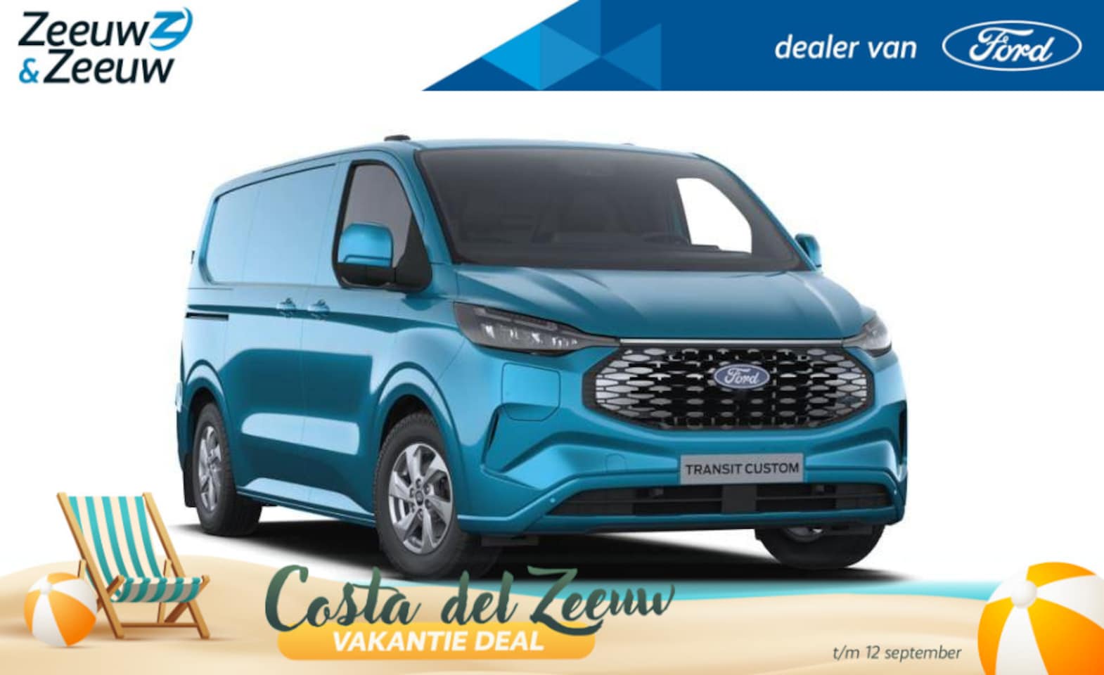 Ford Transit Custom - E-Transit 320 L1H1 Limited 71 kWh | Levering 2026 | 370 KM Actieradius WLTP | 2300KG Trekg - AutoWereld.nl