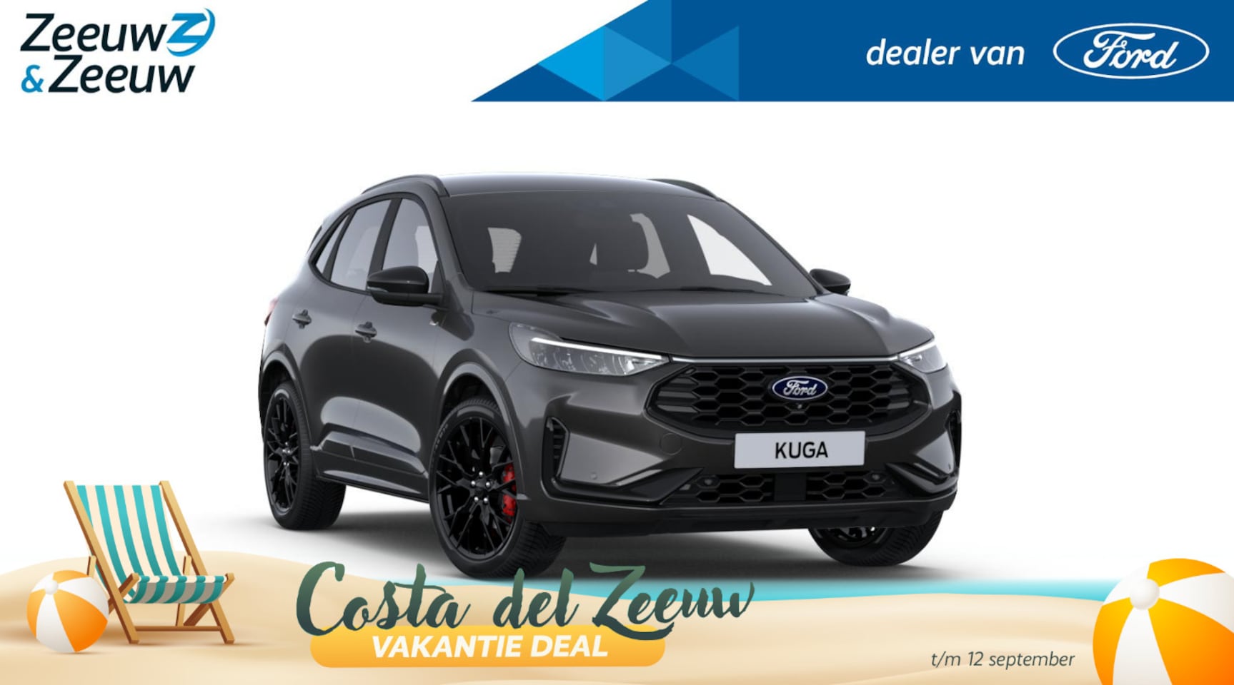 Ford Kuga - 2.5 PHEV ST-Line X | Black Pack | 20" Lichtmetaal | Led verlichting | 360Camera | Adaptive - AutoWereld.nl