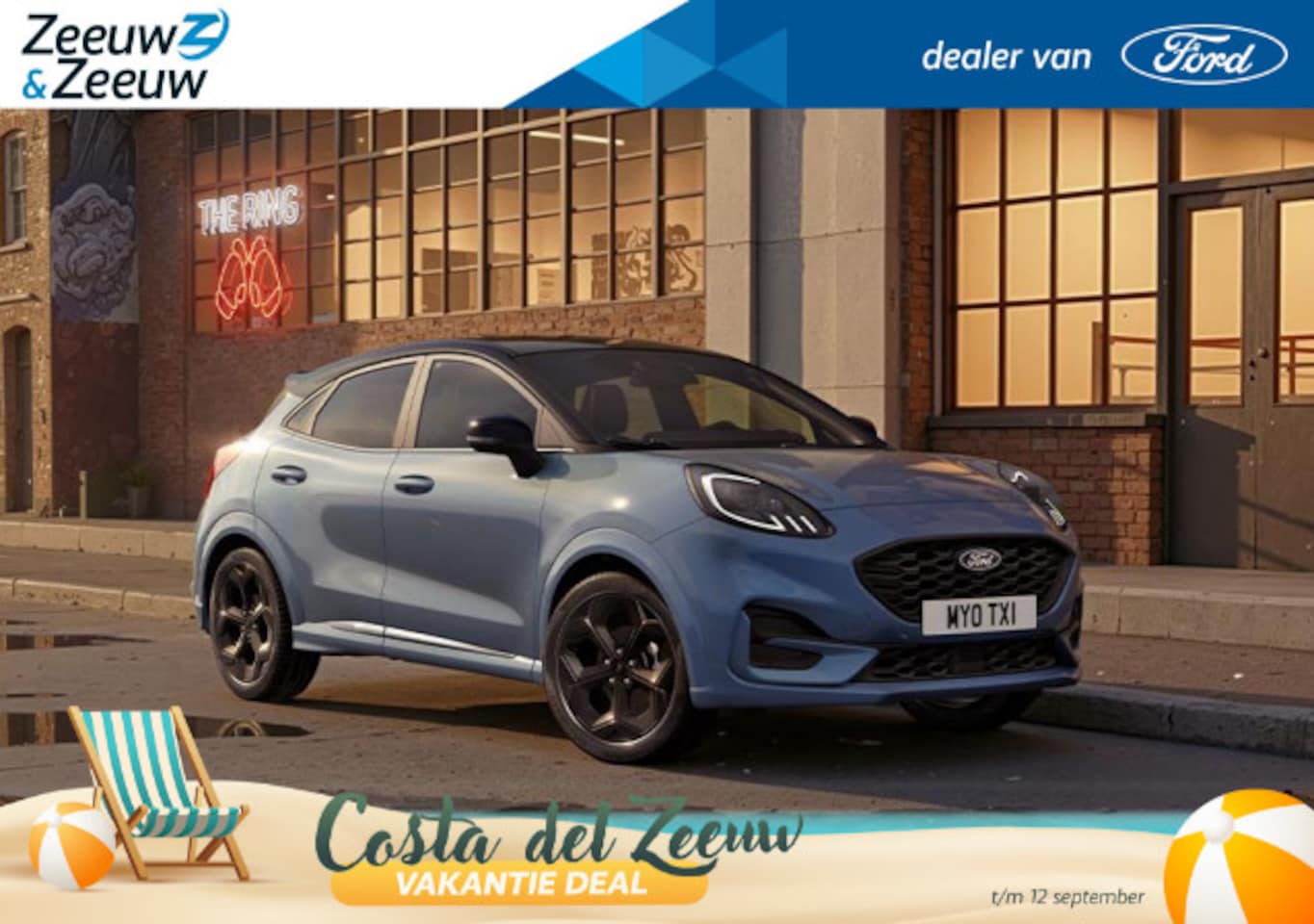 Ford Puma - 1.0 EcoBoost Hybrid Blue Cruise Edition | Handsfree rijden* | Vapor Blue | 18" Zwarte velg - AutoWereld.nl