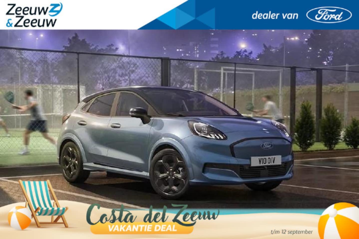 Ford Puma Gen-E - Premium 46,8 kWh Blue Cruise Edition | Handsfree rijden* | Vapor Blue | 18" Zwarte velgen - AutoWereld.nl