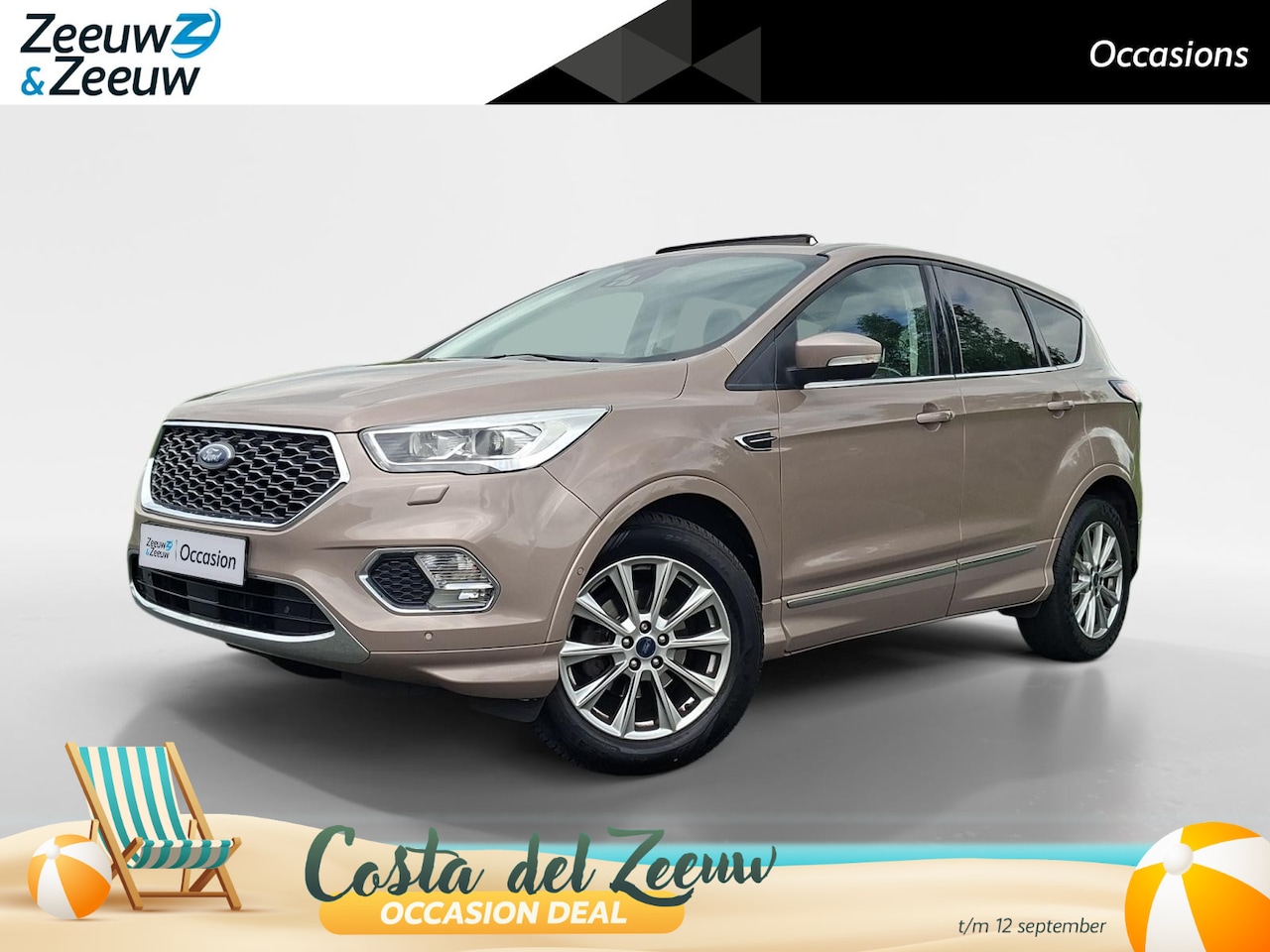 Ford Kuga - 1.5 EcoBoost Vignale 150PK | Panoramadak | Adaptieve Cruise Control | Camera | Leder | EL. - AutoWereld.nl