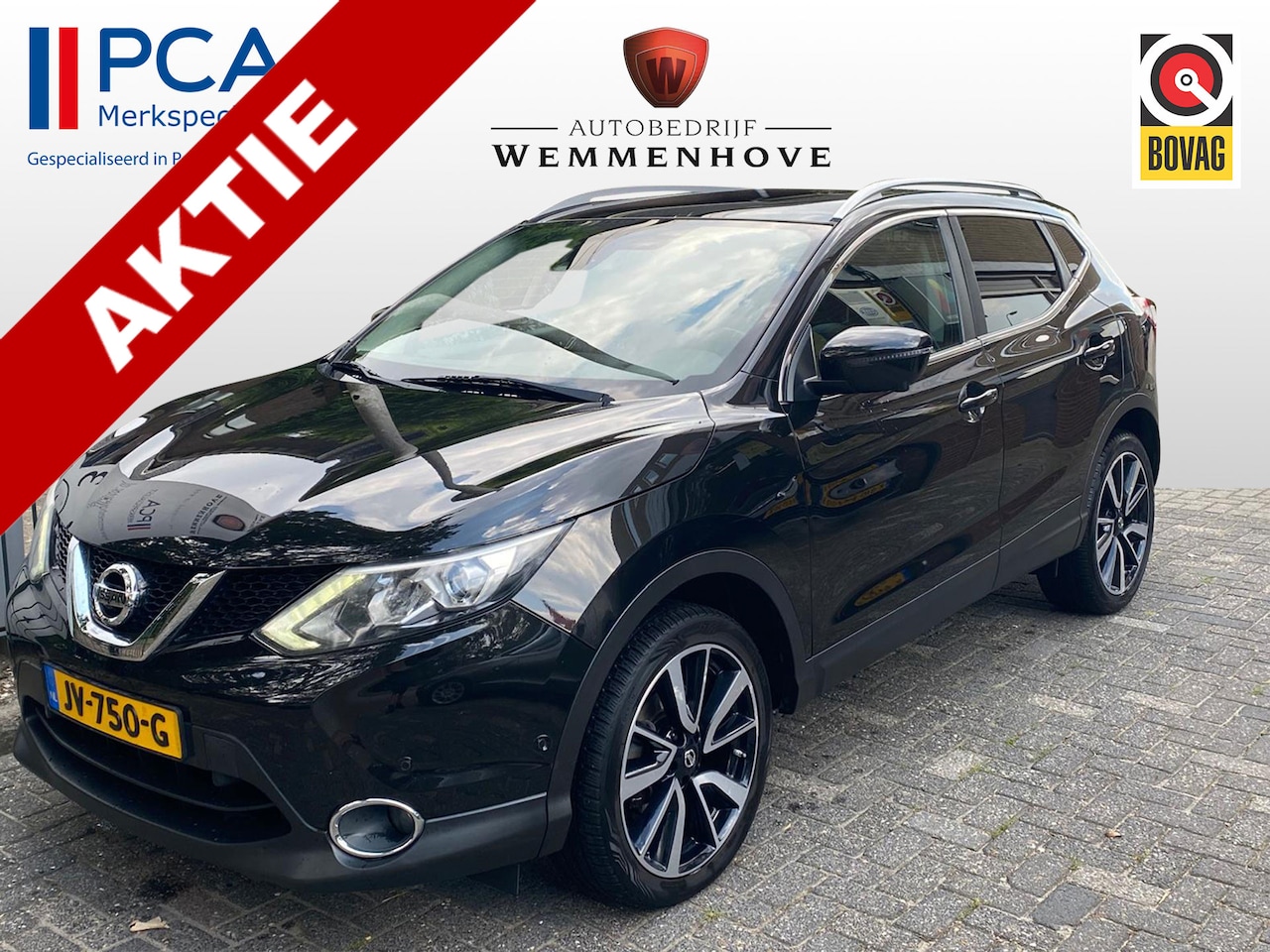 Nissan Qashqai - 1.2 Tekna Leer/Camera/Airco-Ecc/Navi/Trekhaak - AutoWereld.nl