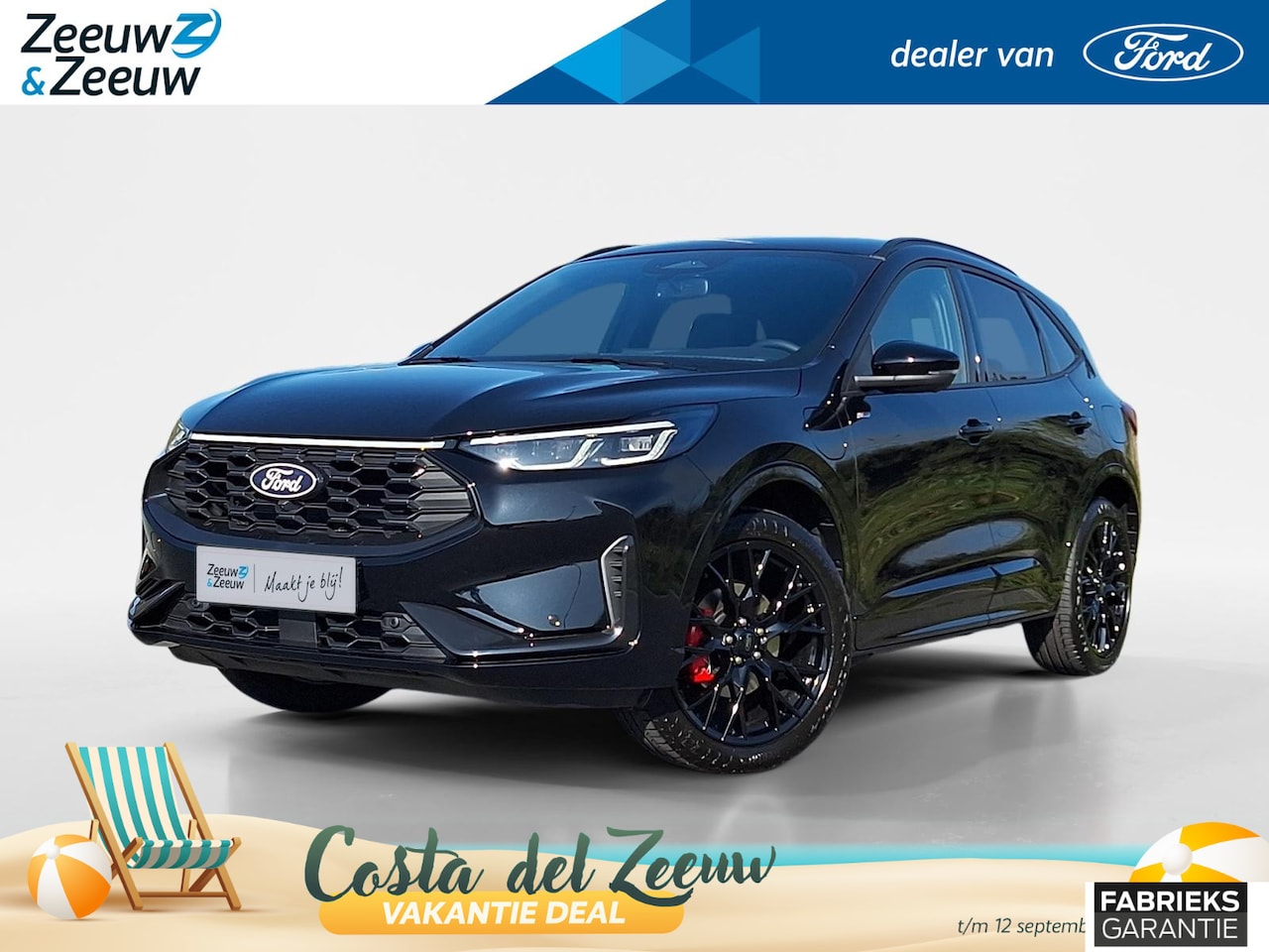 Ford Kuga - 2.5 PHEV ST-Line X | Black Pack | Winterpack | Matrix Ledkoplampen | El. Trekhaak | 360Cam - AutoWereld.nl