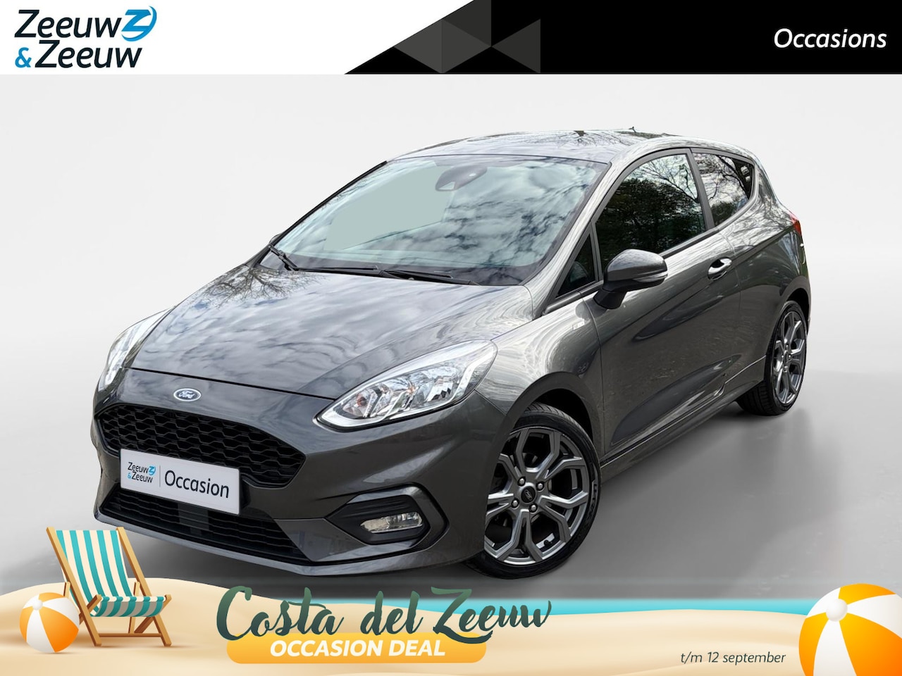 Ford Fiesta - 1.0 EcoBoost ST-Line 125PK 3drs | 1e Eigenaar | NL-Auto | Climate Control | Navigatie | Pa - AutoWereld.nl