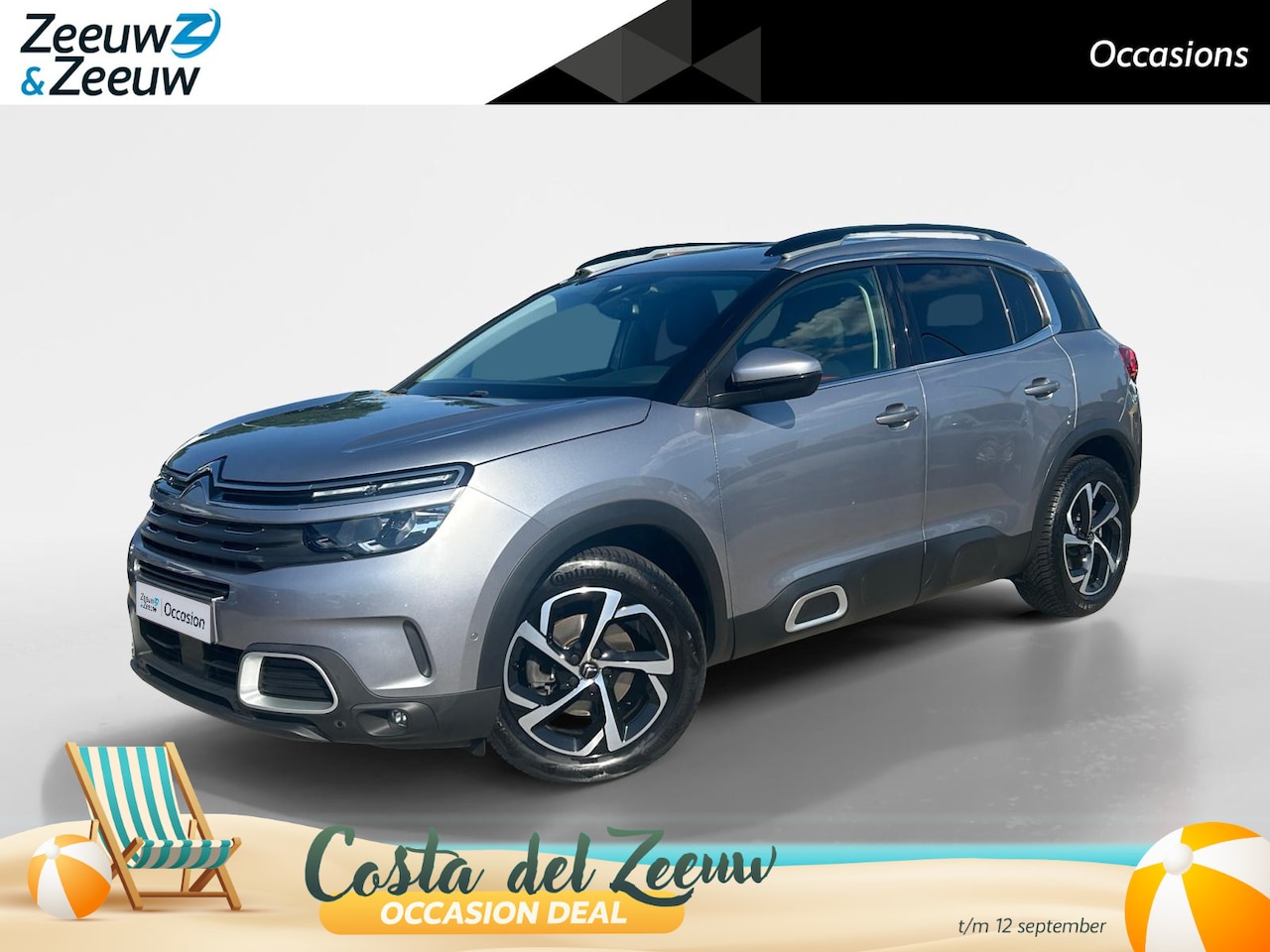 Citroën C5 Aircross - 1.2 PureTech Feel |airco (automatisch)| Camera| Dodehoekdetectie met correctie| Apple Carp - AutoWereld.nl
