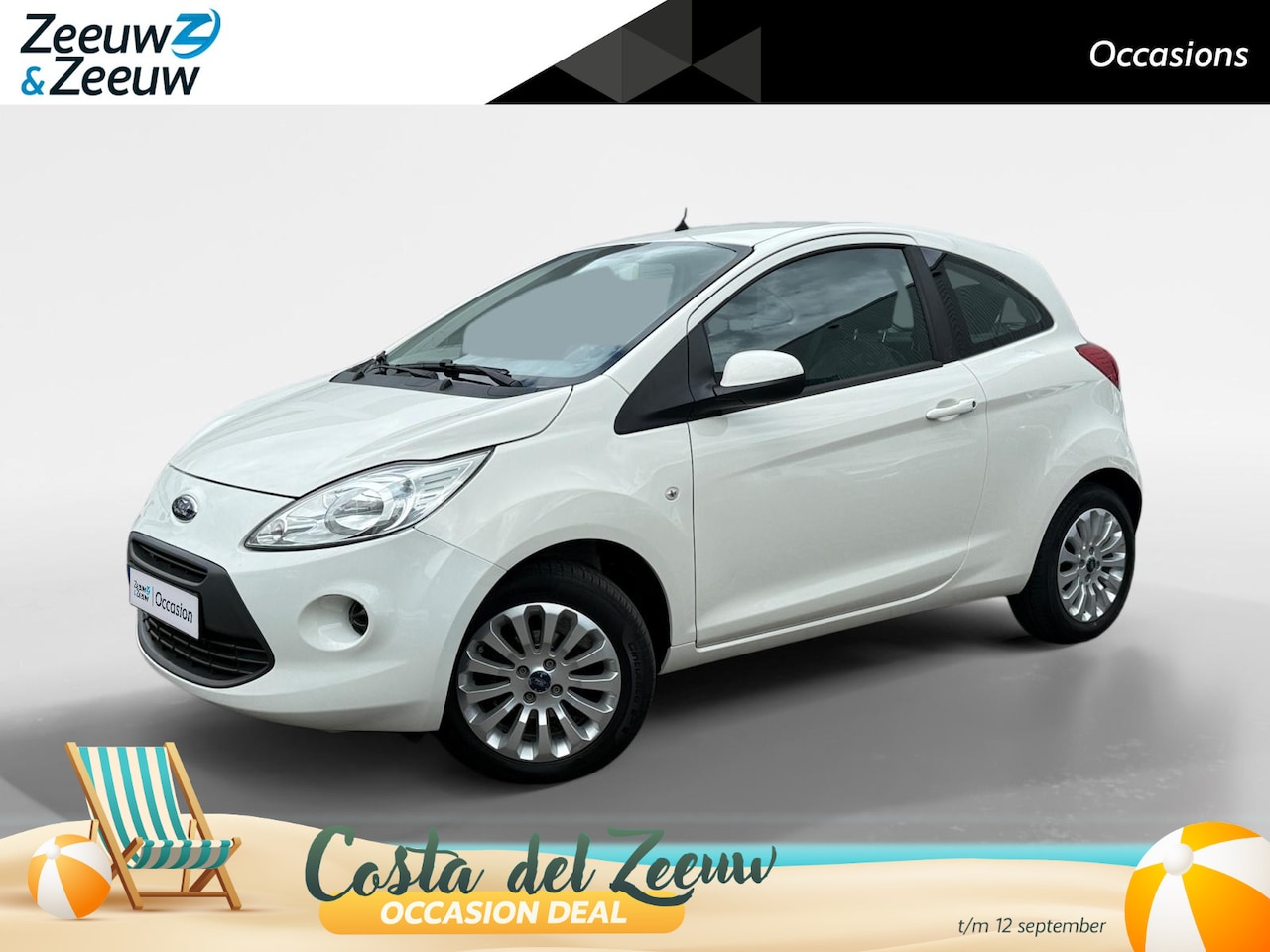 Ford Ka - 1.2 Style start/stop | Airco | Elektr. Ramen | Parkeersensoren | Bluetooth | 12 maanden ga - AutoWereld.nl