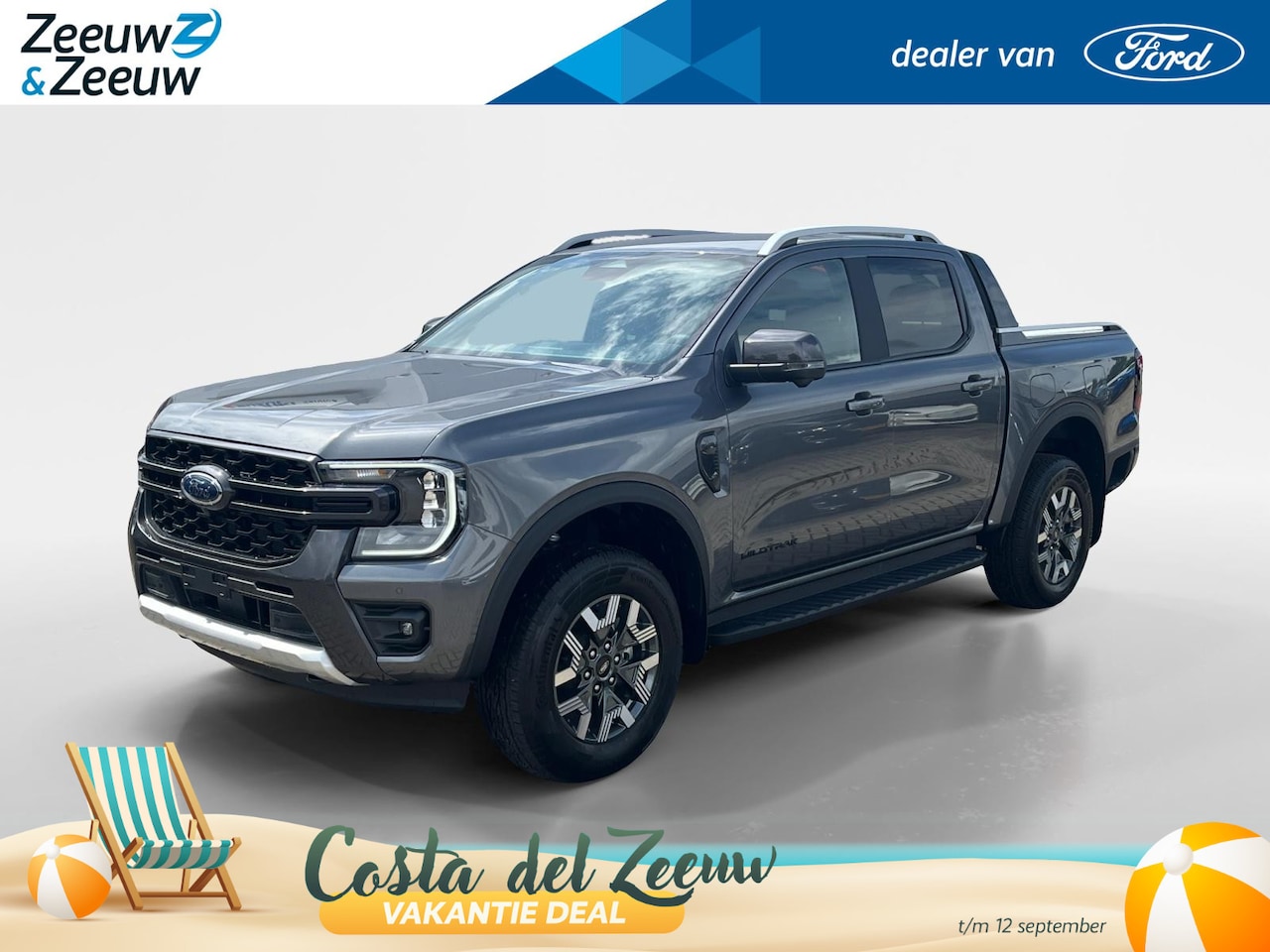 Ford Ranger - Wildtrak 2.3 PHEV 279pk 10-traps automaat | 5 persoons | GRIJS kenteken | Nu rente actie 0 - AutoWereld.nl