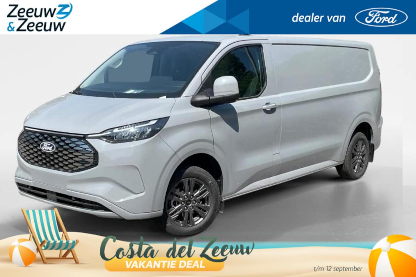 Ford Transit Custom - E-Transit 320 L2H1 Limited 71 kWh 218 pk | 0,99% rente op financial lease | Navigatie | 2- - AutoWereld.nl