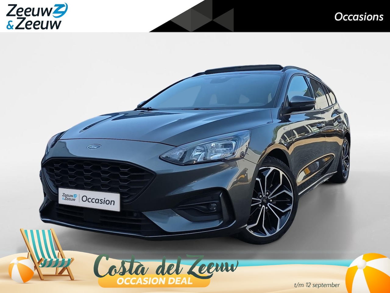 Ford Focus Wagon - 1.0 EcoBoost Hybrid ST Line X Business | 1e eigenaar | Dealer onderhouden! | Panoramadak | - AutoWereld.nl