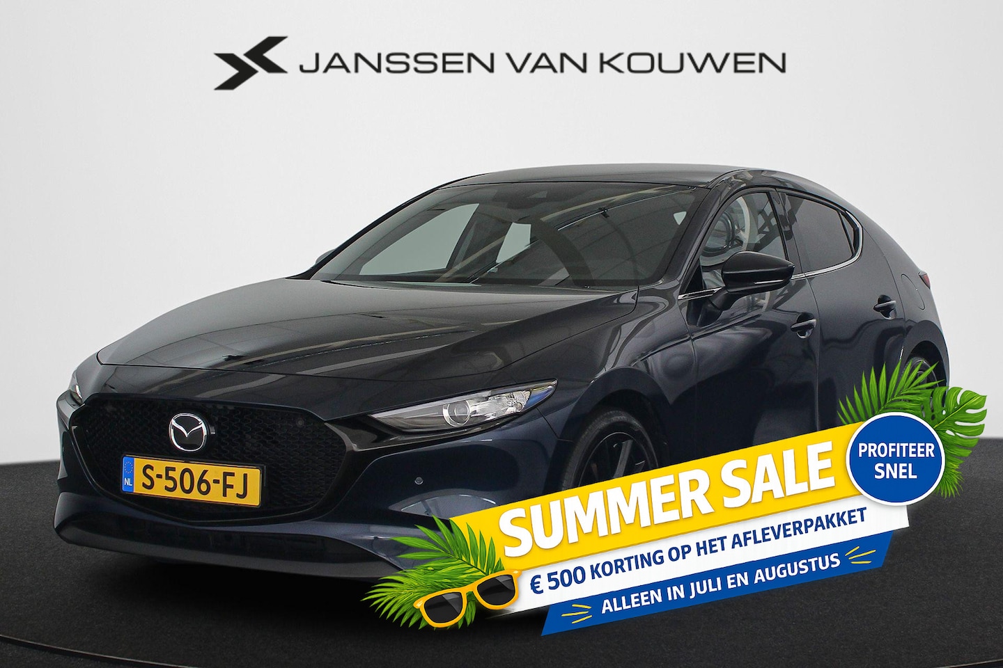Mazda 3 Sport - 2.0 e-SkyActiv-G M Hybrid 150 Sportive Trekhaak BOSE Stuur-Stoelverwarming Camera Apple Ca - AutoWereld.nl