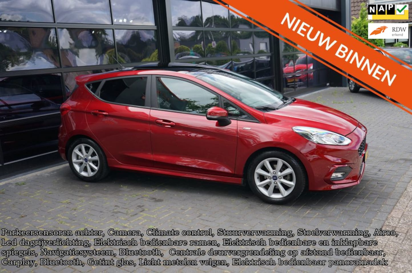 Ford Fiesta - 1.0 EcoBoost ST-Line 1.0 EcoBoost ST-Line, Panodak, Clima, Camera, CC - AutoWereld.nl