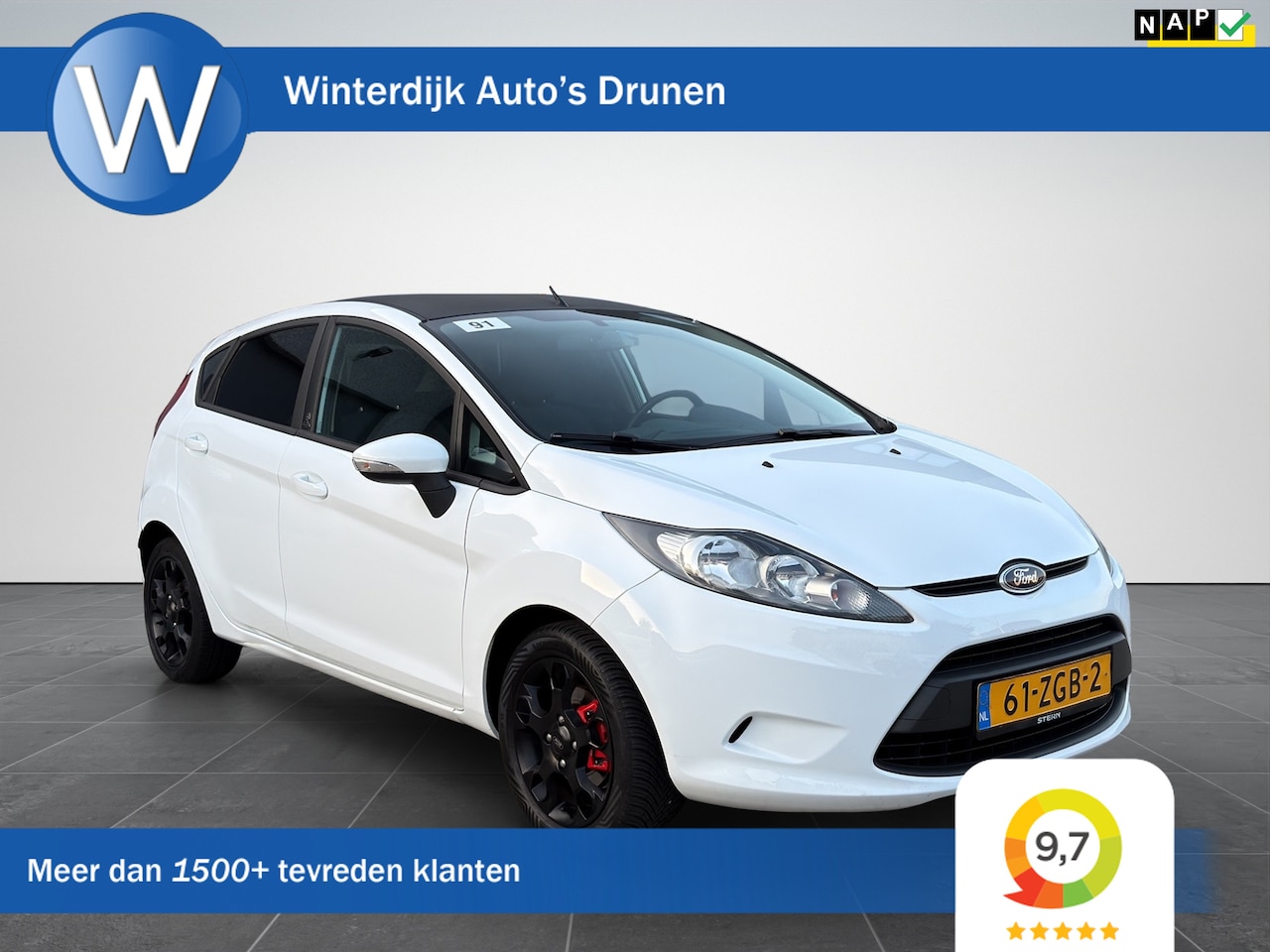 Ford Fiesta - 1.25 Champion Airco|5Drs|Parkeersensoren|NAP - AutoWereld.nl