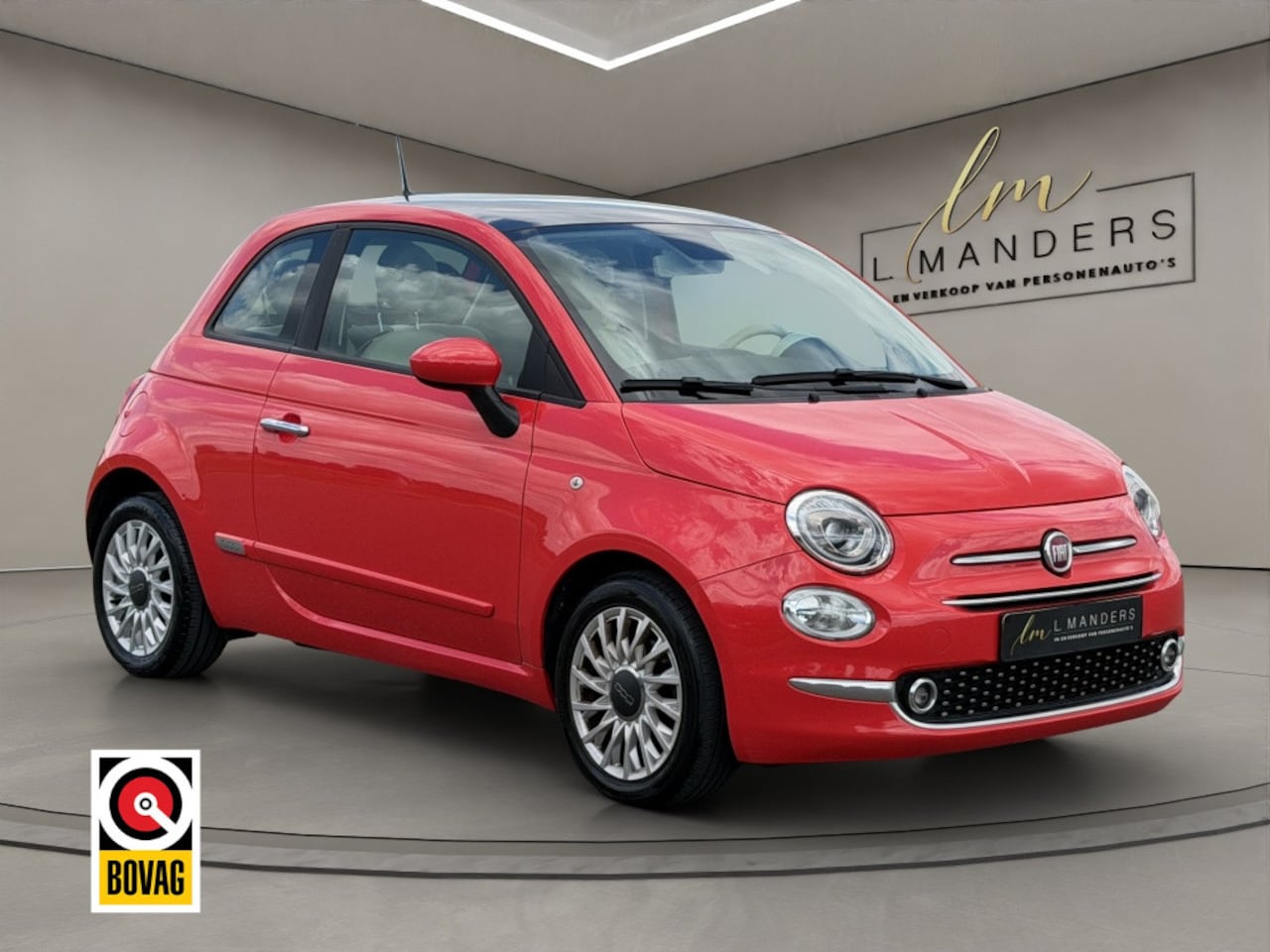 Fiat 500 - 1.0 Hybrid Lounge 2021 KORAAL | Apple CarPlay | Panoramadak | Ai - AutoWereld.nl