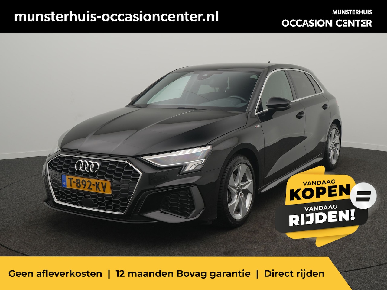 Audi A3 Sportback - 35 TFSI S edition - RIJKLAARPRIJS - Automaat - All Seasonbanden - Achteruitrijcamera - Ada - AutoWereld.nl