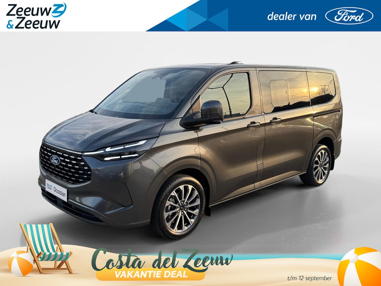 Ford Model T - Custom 340 2.5 PHEV L1H1 Titanium X 8 persoons | Automaat | B&O Audio | Lederen bekleding - AutoWereld.nl