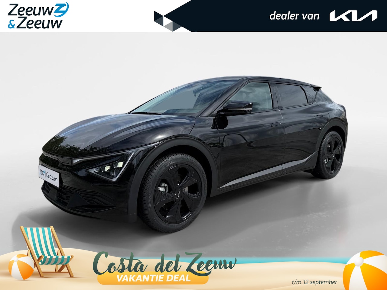 Kia EV6 - Black Edition 63 kWh | 20 INCH BLACK WHEELS & ALL SEASON | BLACK EDITION | NAVI | CAMERA | - AutoWereld.nl