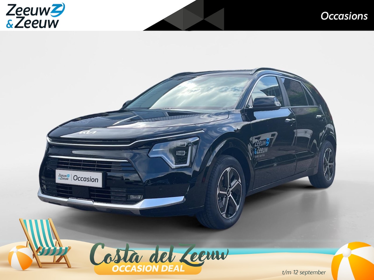 Kia Niro - 1.6 GDi Hybrid DynamicPlusLine | Navigatie | Climate control | Leren bekleding | Stoel +St - AutoWereld.nl