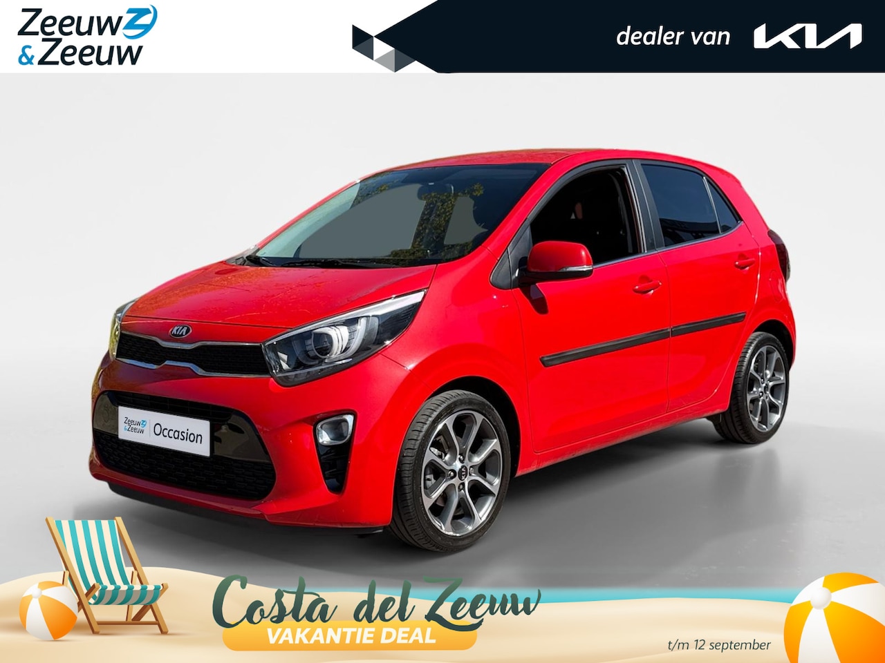 Kia Picanto - 1.0 CVVT Design Edition Lederen bekleding | Cruise control | Climate control | Getint glas - AutoWereld.nl