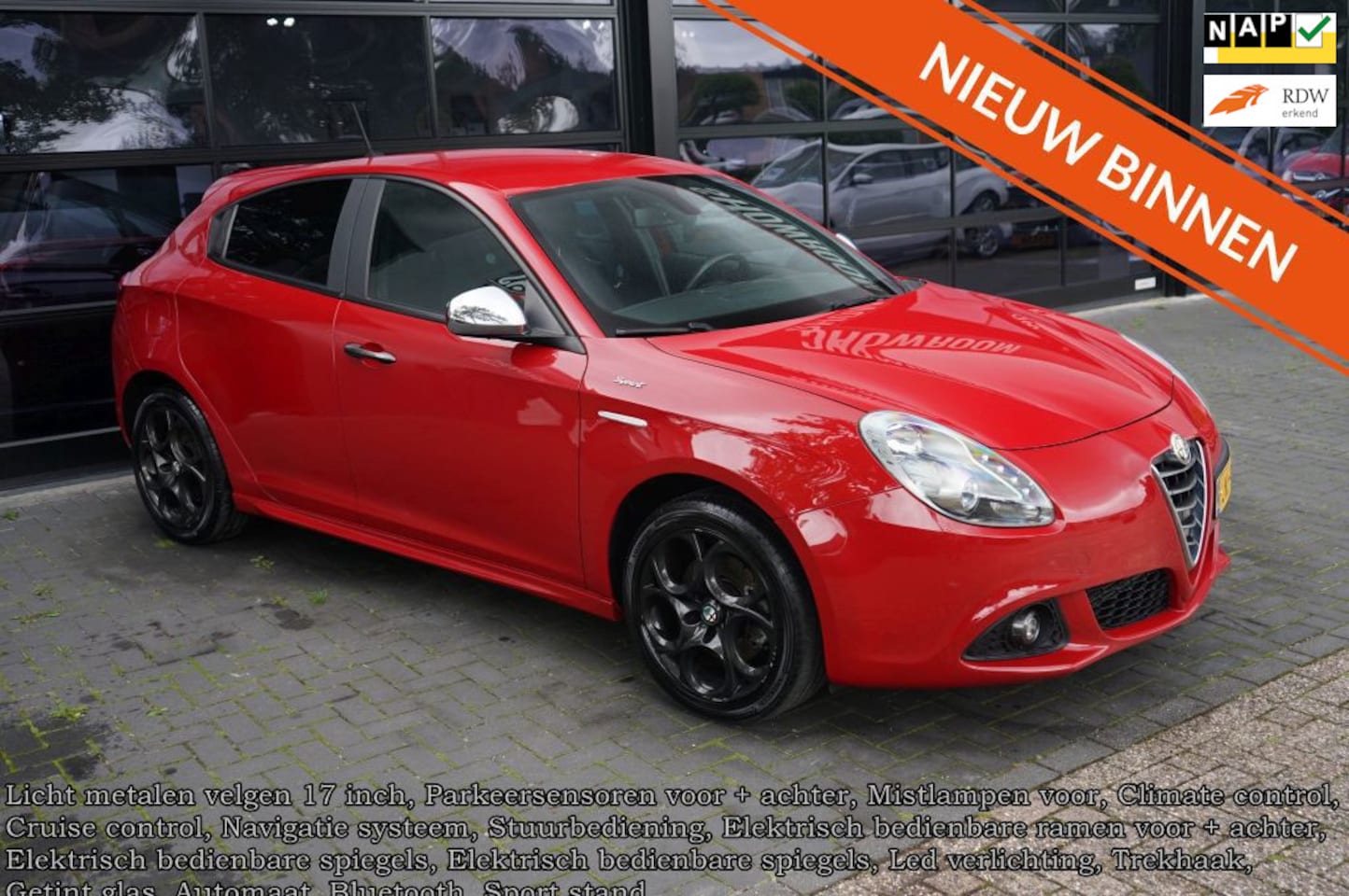 Alfa Romeo Giulietta - 1.4 Turbo MultiAir 1.4 Turbo MultiAir, Clima, Navi, CC, Led, Trekhaak, - AutoWereld.nl