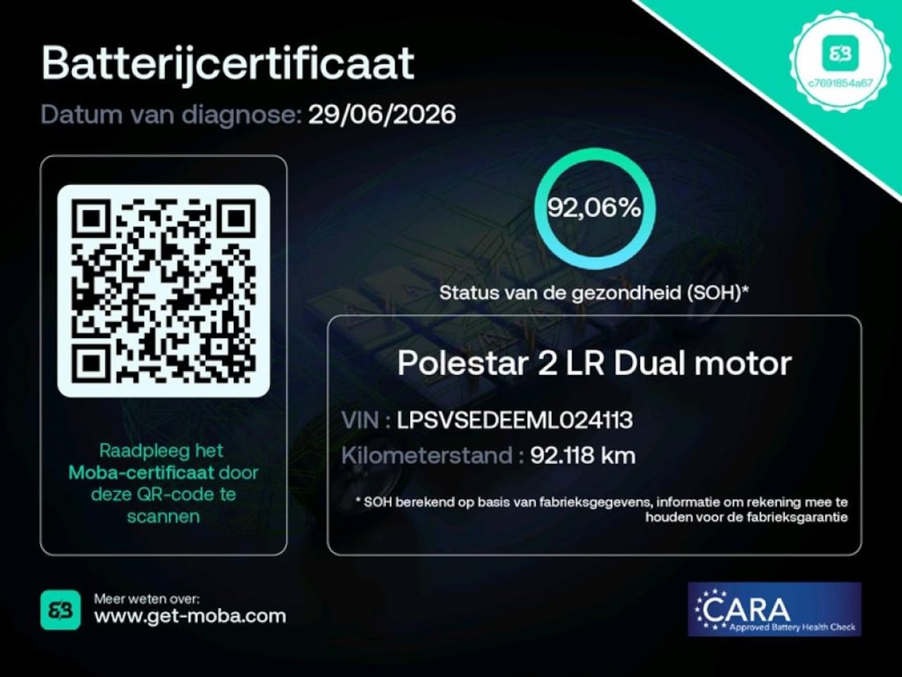 Polestar 2 - Long Range Dual Motor 408PK 78kWh 92% SoH [ PILOT PLUS+19 INCH+CARPLAY+CAMERA+STOELVERWARM - AutoWereld.nl