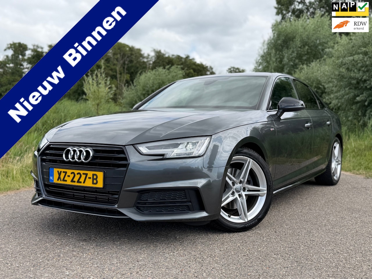 Audi A4 Limousine - 2.0 TFSI MHEV Sport S line black edition / NL Auto / Automaat / Navigatie / Climate Contro - AutoWereld.nl