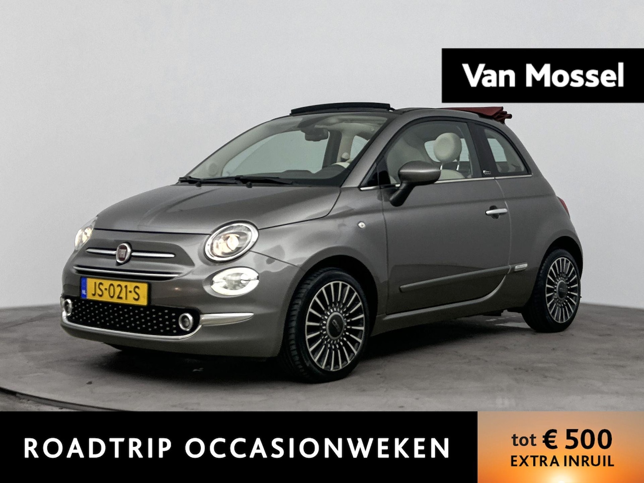 Fiat 500 C - 0.9 TwinAir Turbo Lounge | CABRIO | CLIMATE CONTROL | PARKEERSENSOREN | 2e EIGENAAR | - AutoWereld.nl