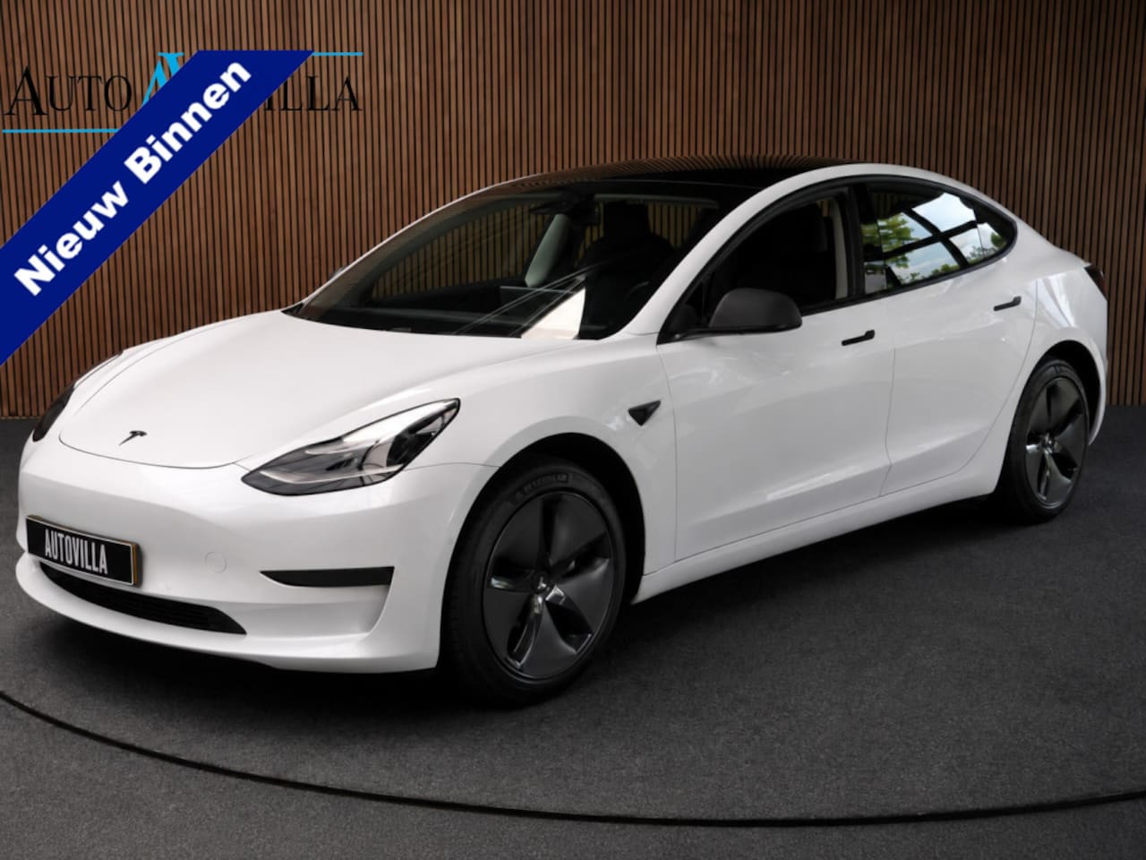 Tesla Model 3 - RWD SOH: 96,1% Panodak Leer 360° ACC Climate Stuur- & Stoelverwarming voor & achter LM vel - AutoWereld.nl