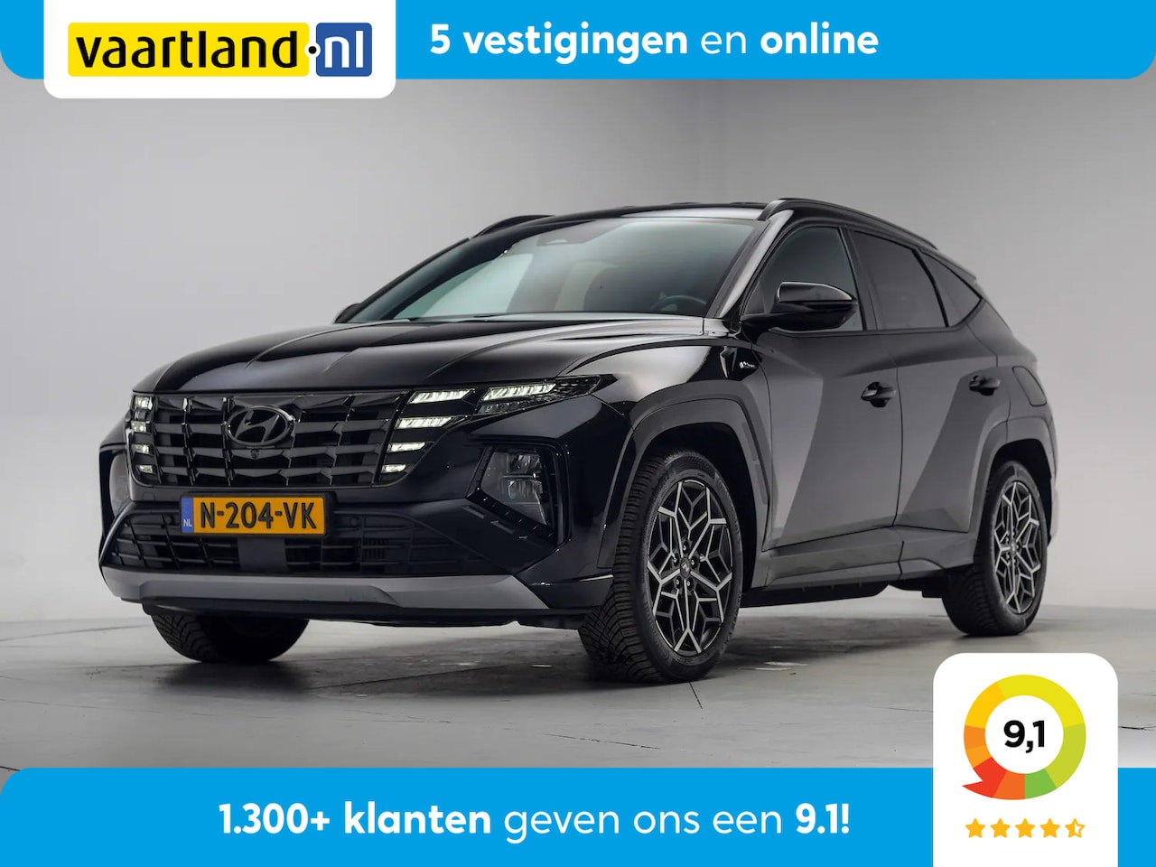 Hyundai Tucson - 1.6 T-GDI HEV N Line Aut. [ Trekhaak 360°Cam Stoelkoeling/verwarming Krell-Audio ] - AutoWereld.nl
