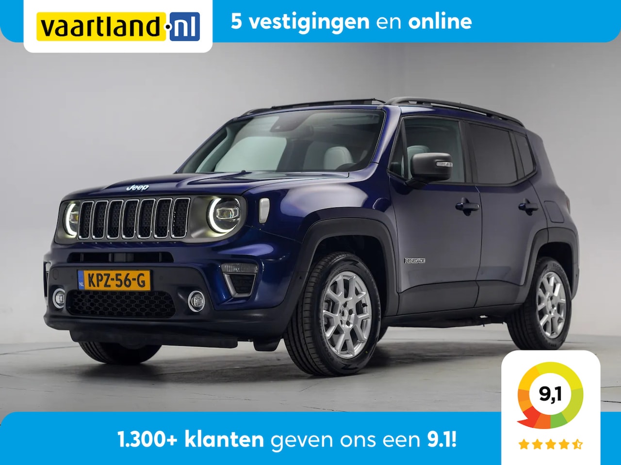 Jeep Renegade - 4xe 190 Plug-in Hybrid Limited [ Panorama Leder Navi Apple/Android ] - AutoWereld.nl