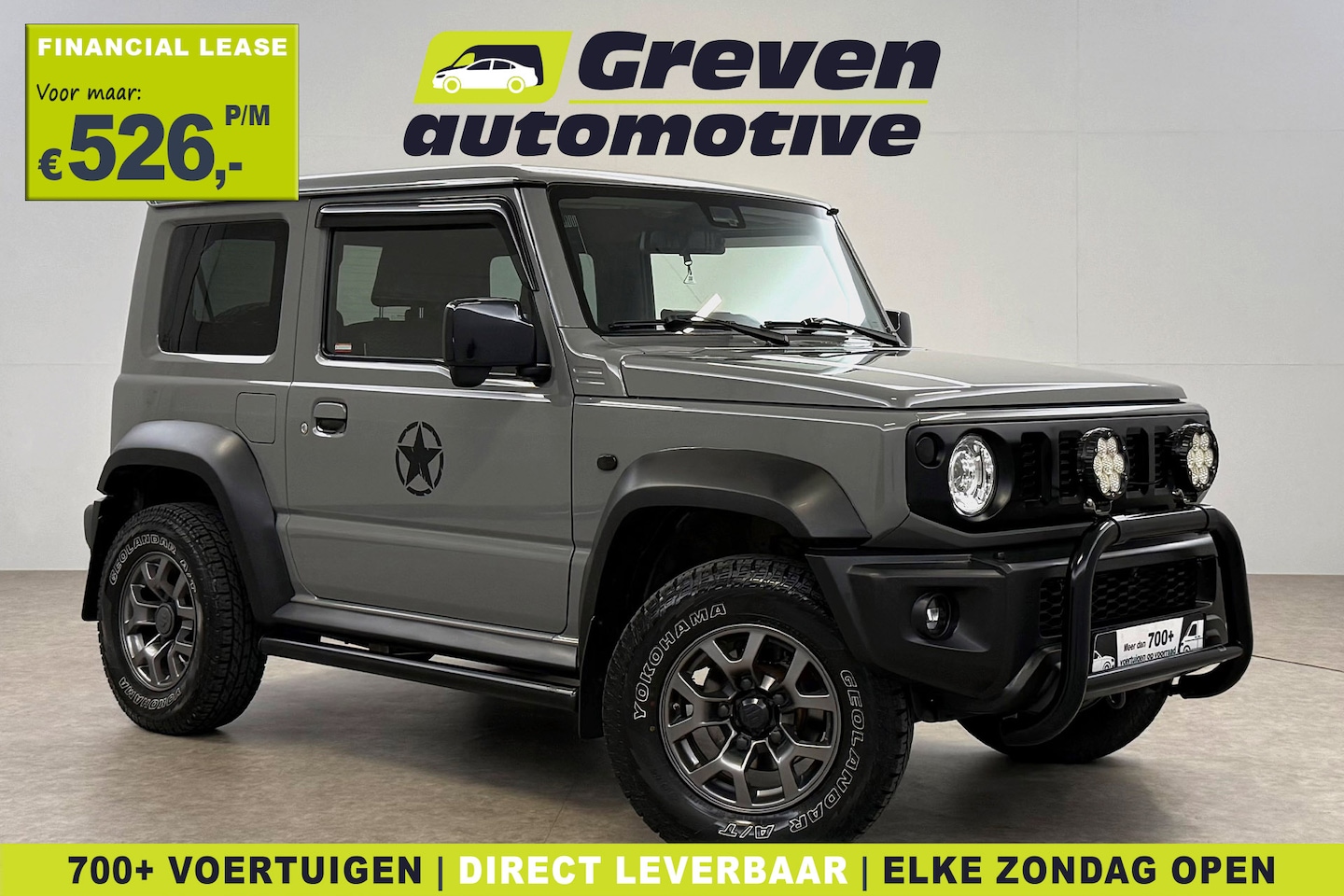 Suzuki Jimny - 1.5 Comfort Plus 102PK 4WD | Clima | Carplay | Camera | 4 Zits | Cruise | Trekhaak | LED | - AutoWereld.nl