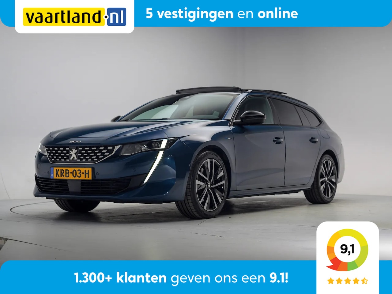 Peugeot 508 SW - 1.6 HYbrid 225 GT Line Aut. [ Panorama Trekhaak Adapt.cruise ] - AutoWereld.nl