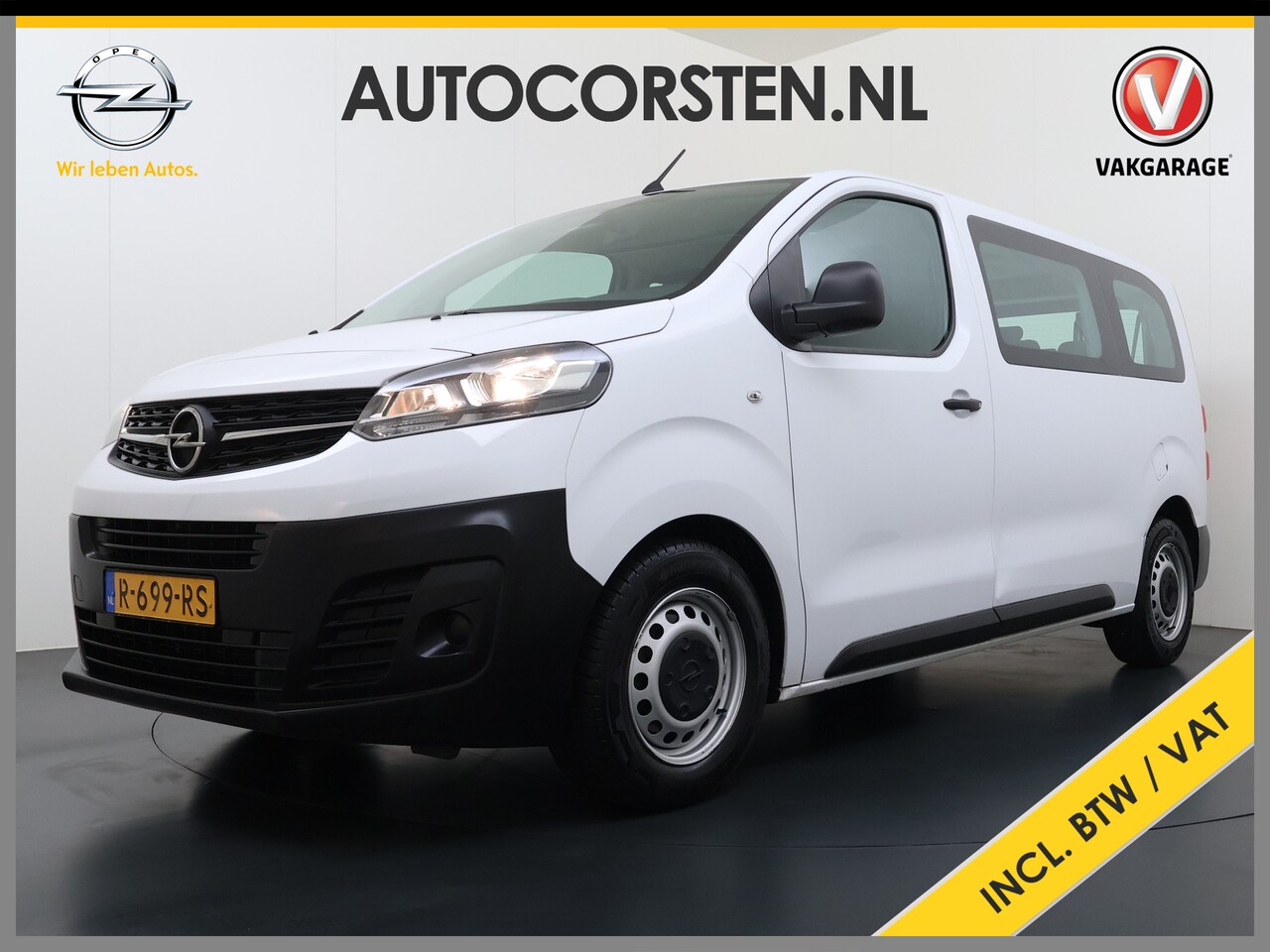 Opel Vivaro Combi - 1.5CDTI 120PK L2 9-Persoons Airco Cruise Control Isofix Bluetooth Schuifdeur ESP 1e Eigena - AutoWereld.nl