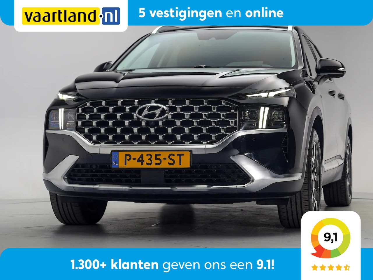 Hyundai Santa Fe - 1.6 T-GDI PHEV Premium Aut. [ 360°Cam Leder Adapt.cruise Stoelkoeling/verwarming ] - AutoWereld.nl