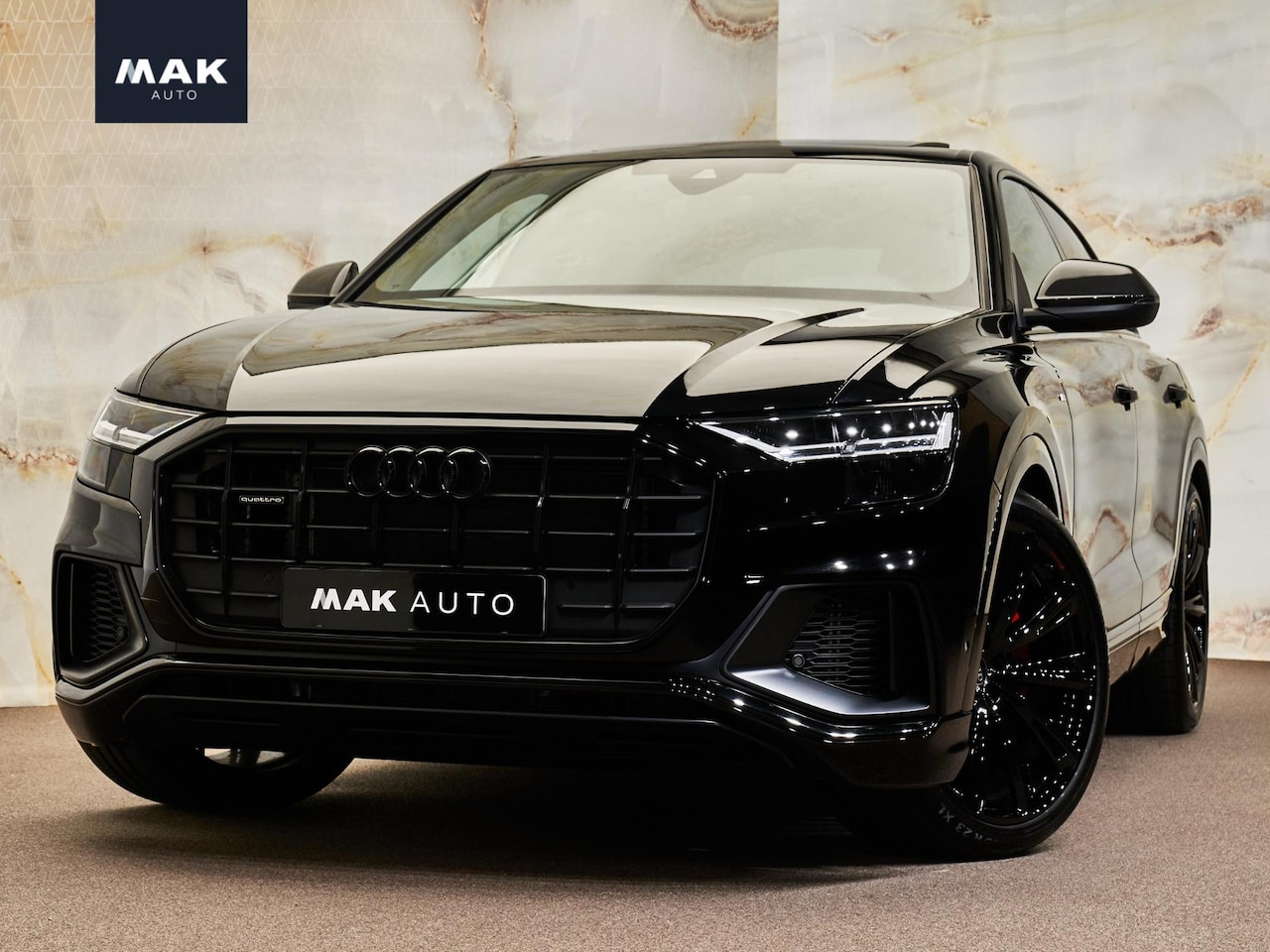 Audi Q8 - 55 TFSI e quattro Pro Line S 55 TFSI e Quattro Pro Line S , pano, carbon, B&O, luchtv., S sportstoelen, 23", keyless, d - AutoWereld.nl