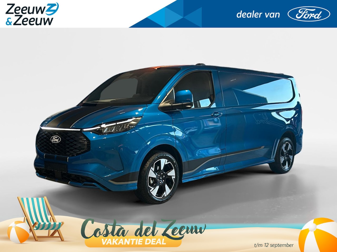 Ford Transit Custom - E-Transit 340 L2H1 Sport 71 kWh 218pk | 0,99% rente | Nieuw te bestellen | LFP accu - AutoWereld.nl