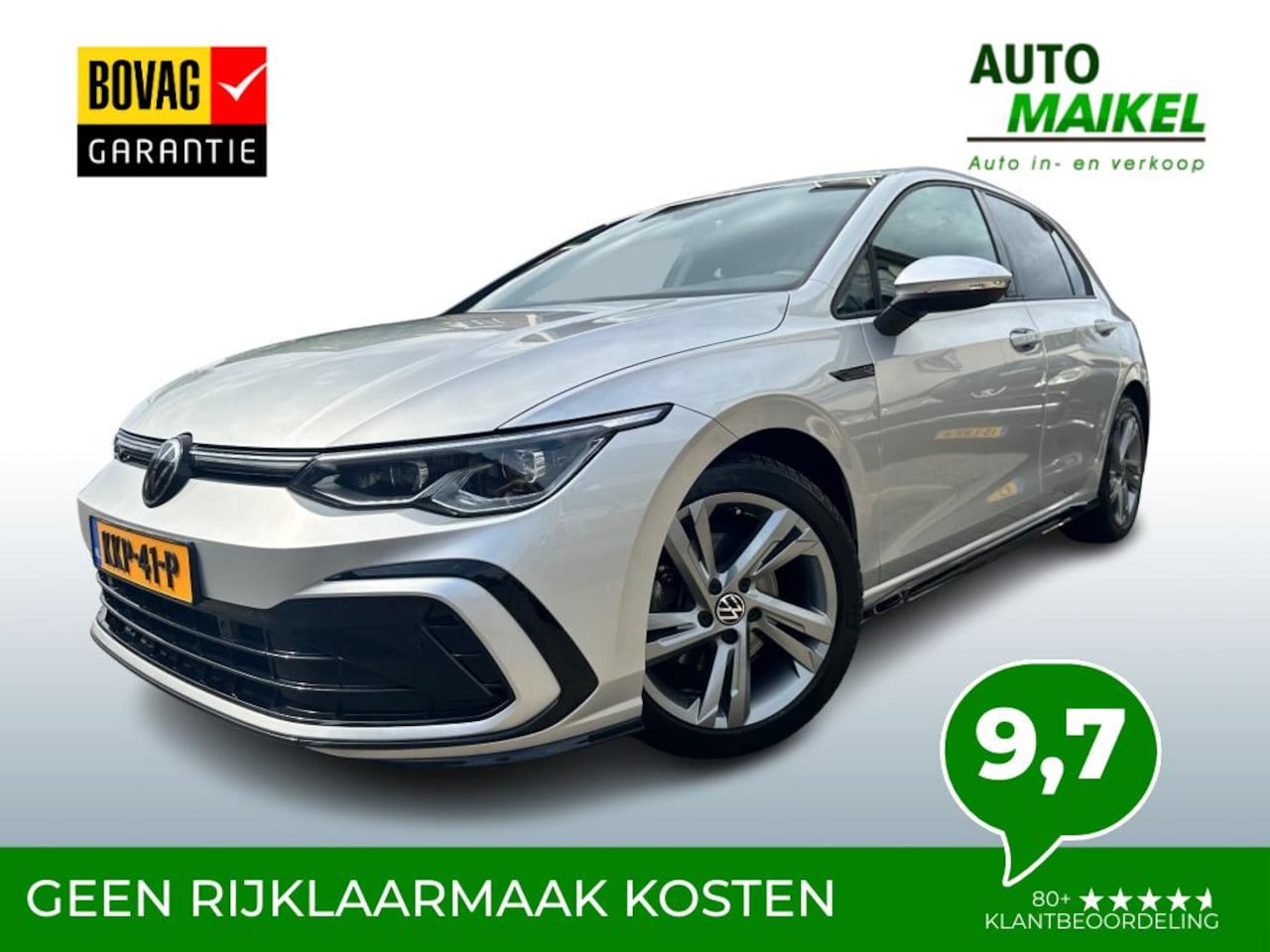 Volkswagen Golf - 1.5 ETSI 2x R-LINE BNS+ DSG AUTOMAAT - AutoWereld.nl