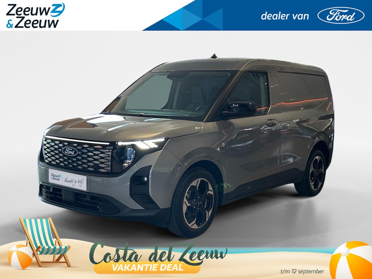 Ford Transit Courier - E-Transit Limited 46 kWh 136pk | 0,99% rente | Nieuw te bestellen | - AutoWereld.nl