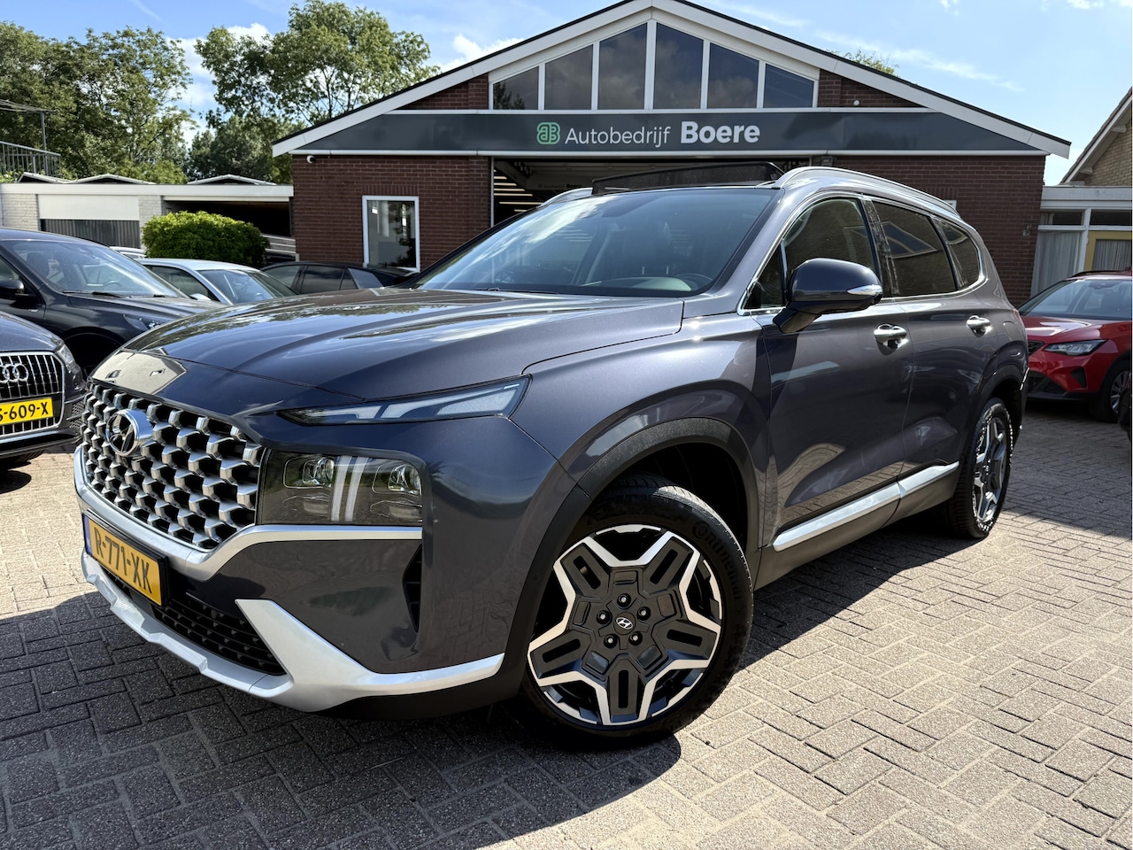 Hyundai Santa Fe - 1.6 T-GDI HEV Premium Sky 7- Persoons NL. Auto, Vol Opties!! - AutoWereld.nl