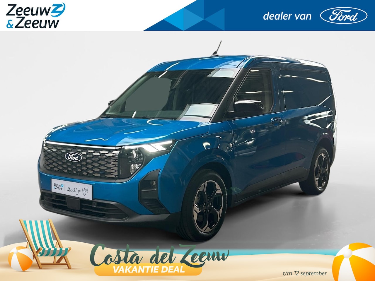Ford Transit Courier - E-Transit Limited 44 kWh 136pk | 0,99% rente | Nieuw te bestellen - AutoWereld.nl