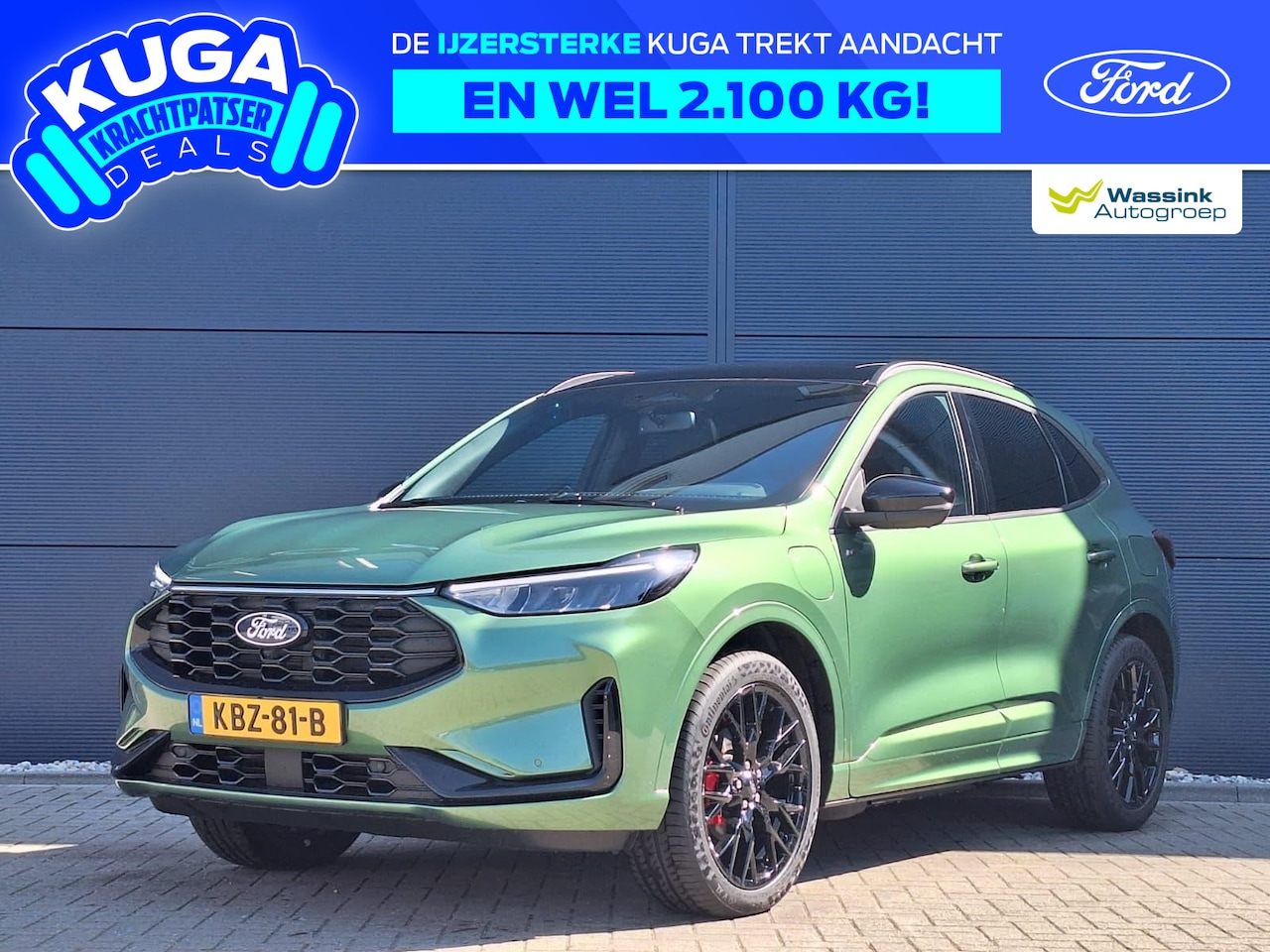 Ford Kuga - 2.5 PHEV 243pk e-CVT ST-Line X | Black Package | Adaptieve Cruise Control | Trekhaak 2100 - AutoWereld.nl