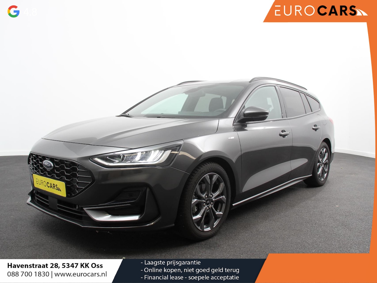 Ford Focus Wagon - 1.0 EcoBoost Hybrid 155pk Automaat ST Line Navigatie Cruise Control Parkeer sensoren Licht - AutoWereld.nl