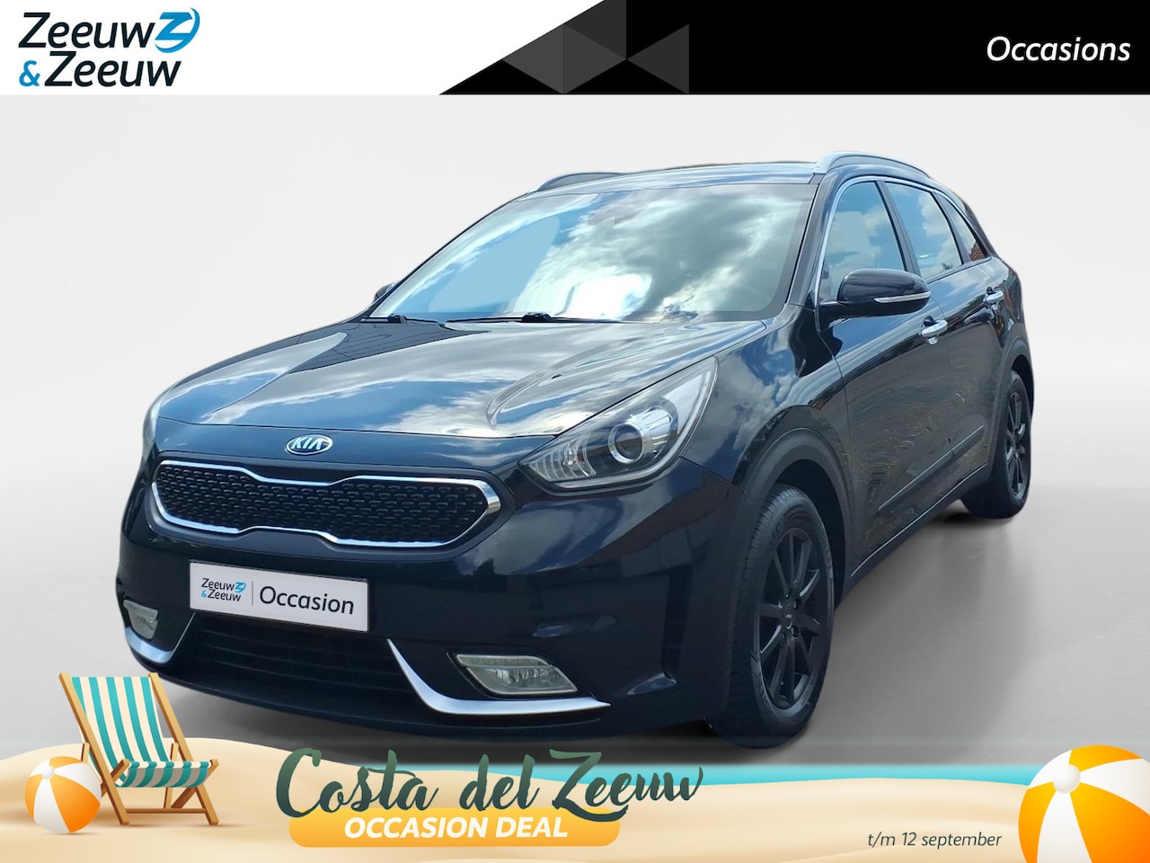 Kia Niro - 1.6 GDi Hybrid First Edition achteruitrijcamera , navigatiesysteem full map , electronic c - AutoWereld.nl