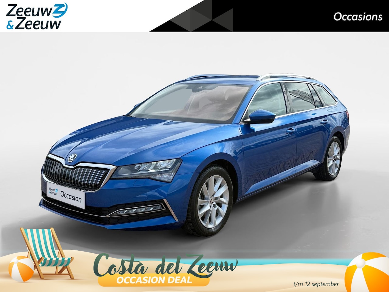 Skoda Superb Combi - 1.4 TSI iV Business Edition Plus *Automaat*Navi+Camera*Parkeersensoren*Elekt. Stoelen*Lede - AutoWereld.nl