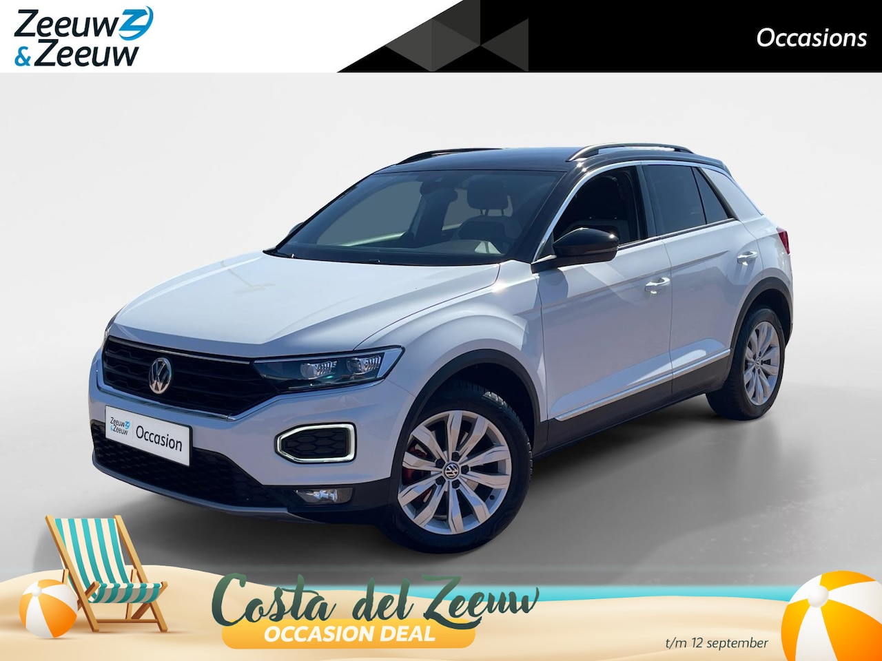 Volkswagen T-Roc - 1.5 TSI Sport *Automaat*Navigatie*Parkeersensoren*Trekhaak*Adapt. Cruise control*Climate C - AutoWereld.nl