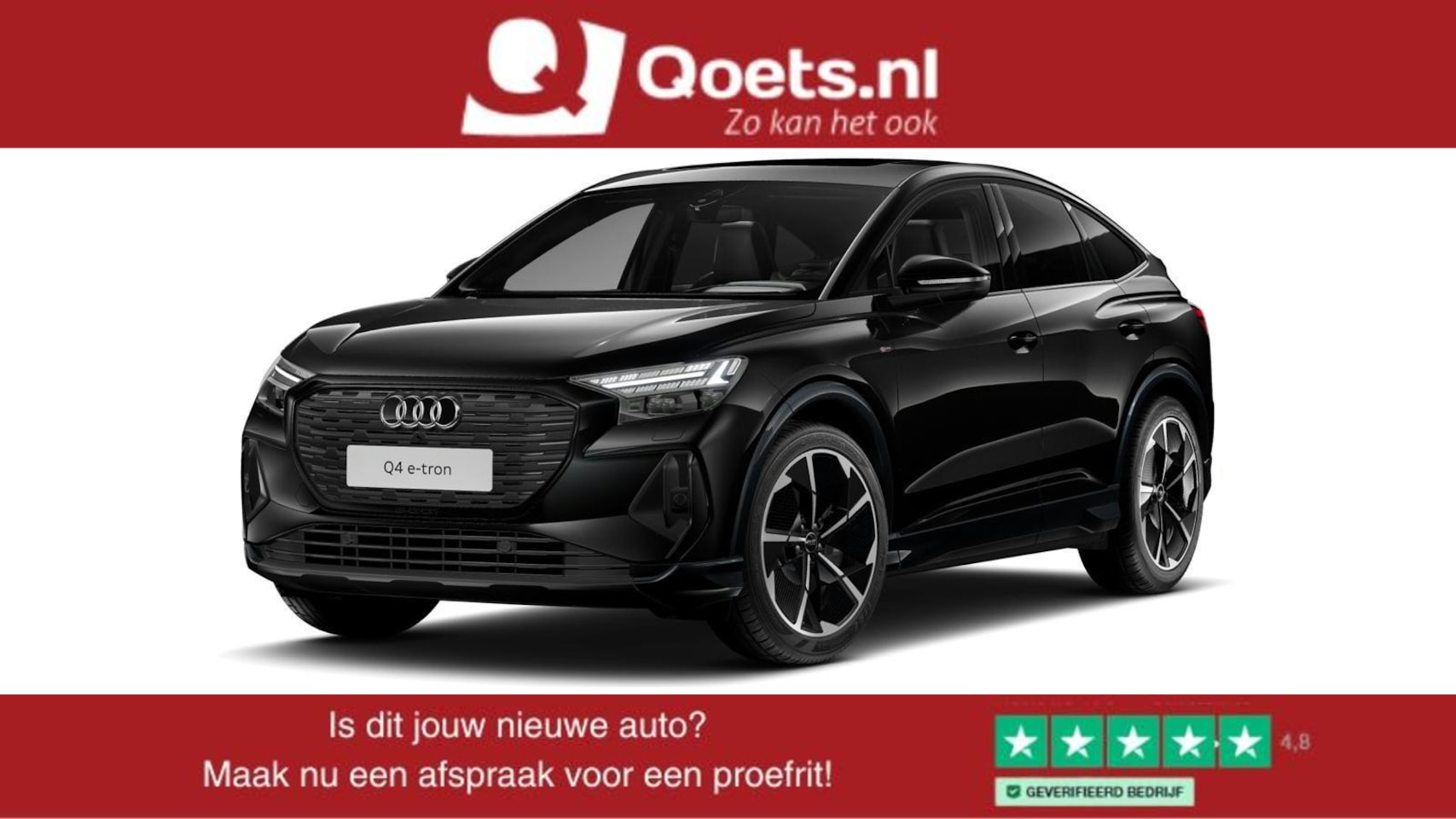 Audi Q4 Sportback e-tron - 45 quattro S Edition 82 kWh Panoramadak - Sonos Audio - Warmtepomp - Veiligheidspakket plu - AutoWereld.nl
