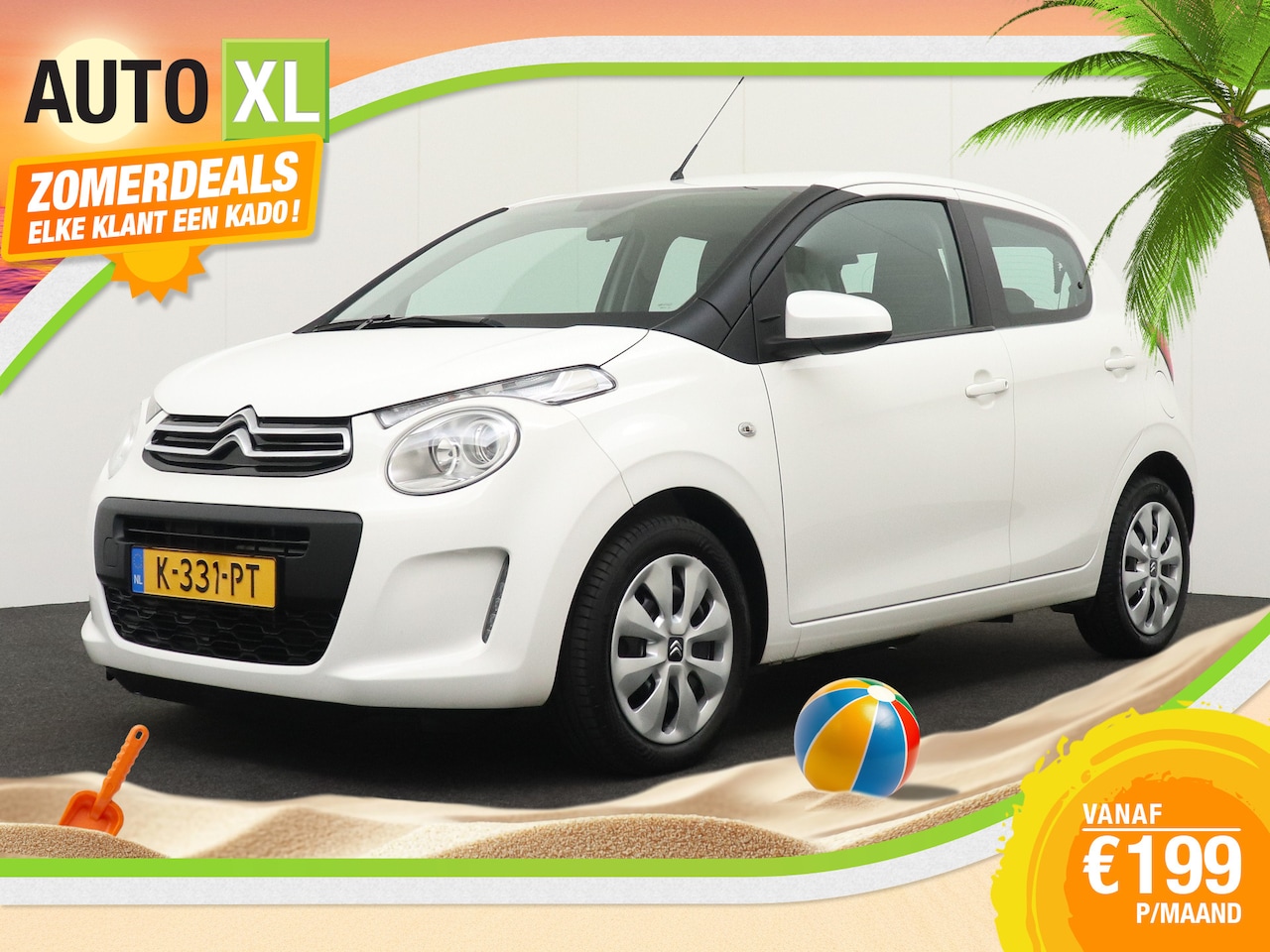 Citroën C1 - 1.0 73 PK VTi Feel Bluetooth DAB LED Airco Start/Stop - AutoWereld.nl