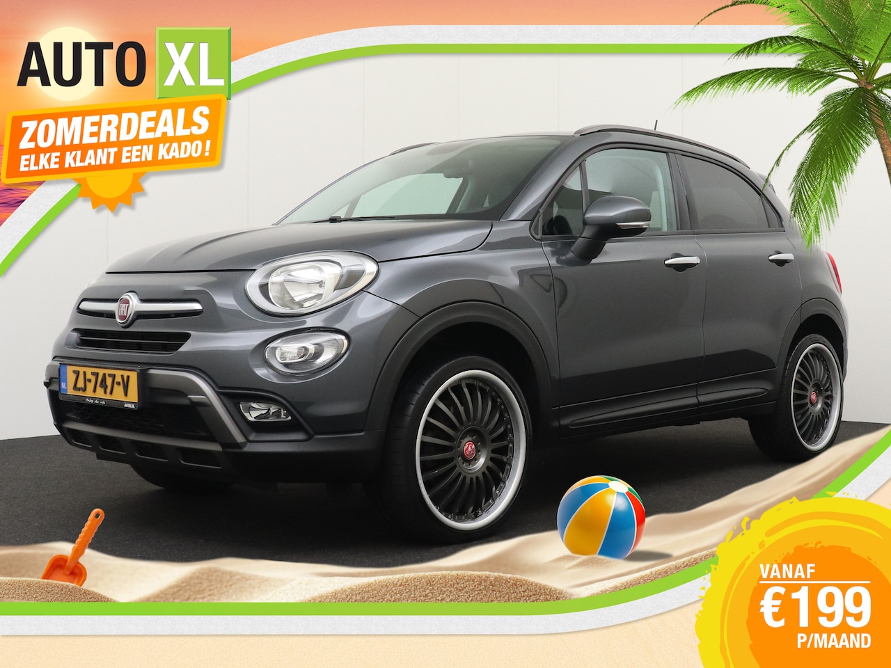 Fiat 500 X Cross - 1.4 170PK Aut Turbo 4x4 Camera Climate Stuur+Stoelverw. - AutoWereld.nl