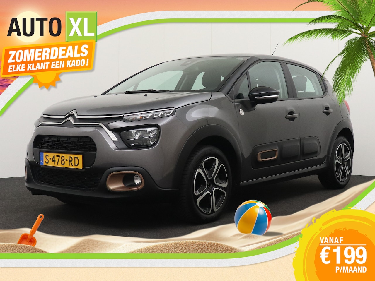 Citroën C3 - 1.2T Business+ Carplay Climate Navi 16'LMV DAB LED Cruise - AutoWereld.nl