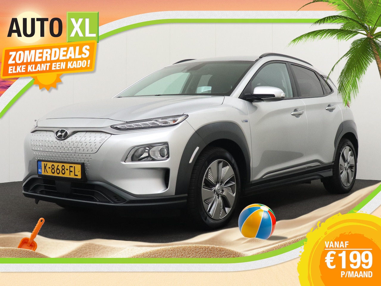 Hyundai Kona Electric - EV Fashion 64 kWh (94%SOH) Warmtepomp Head-Up Display - AutoWereld.nl